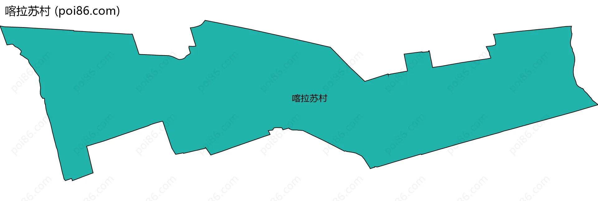 喀拉苏村边界地图