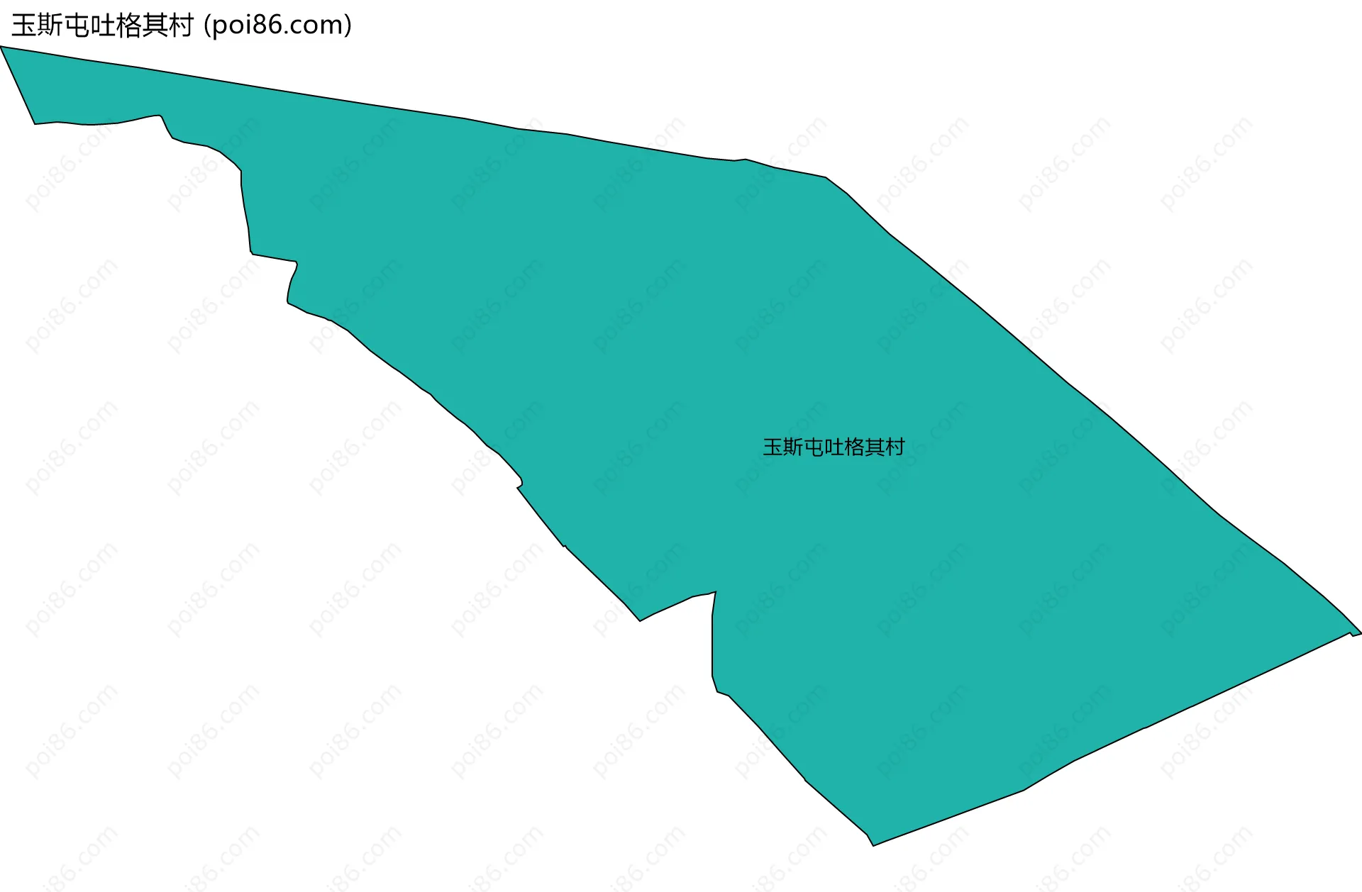 玉斯屯吐格其村边界地图