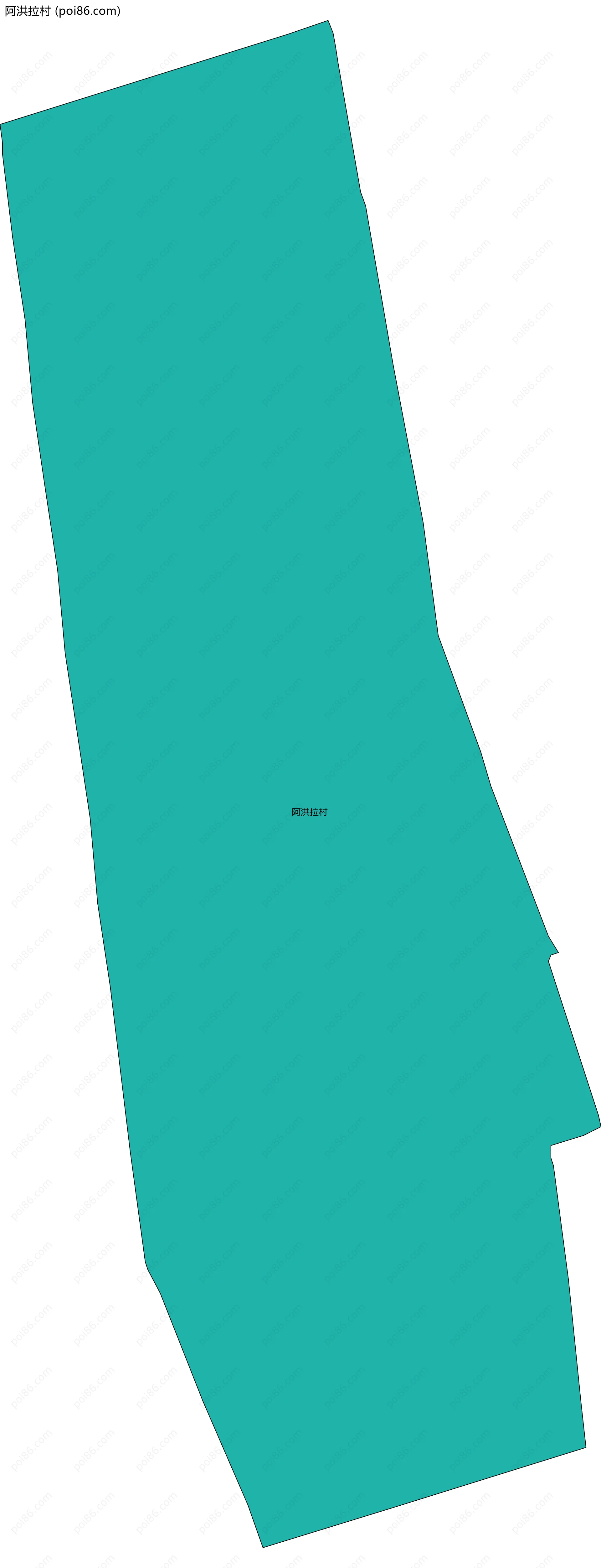 阿洪拉村边界地图