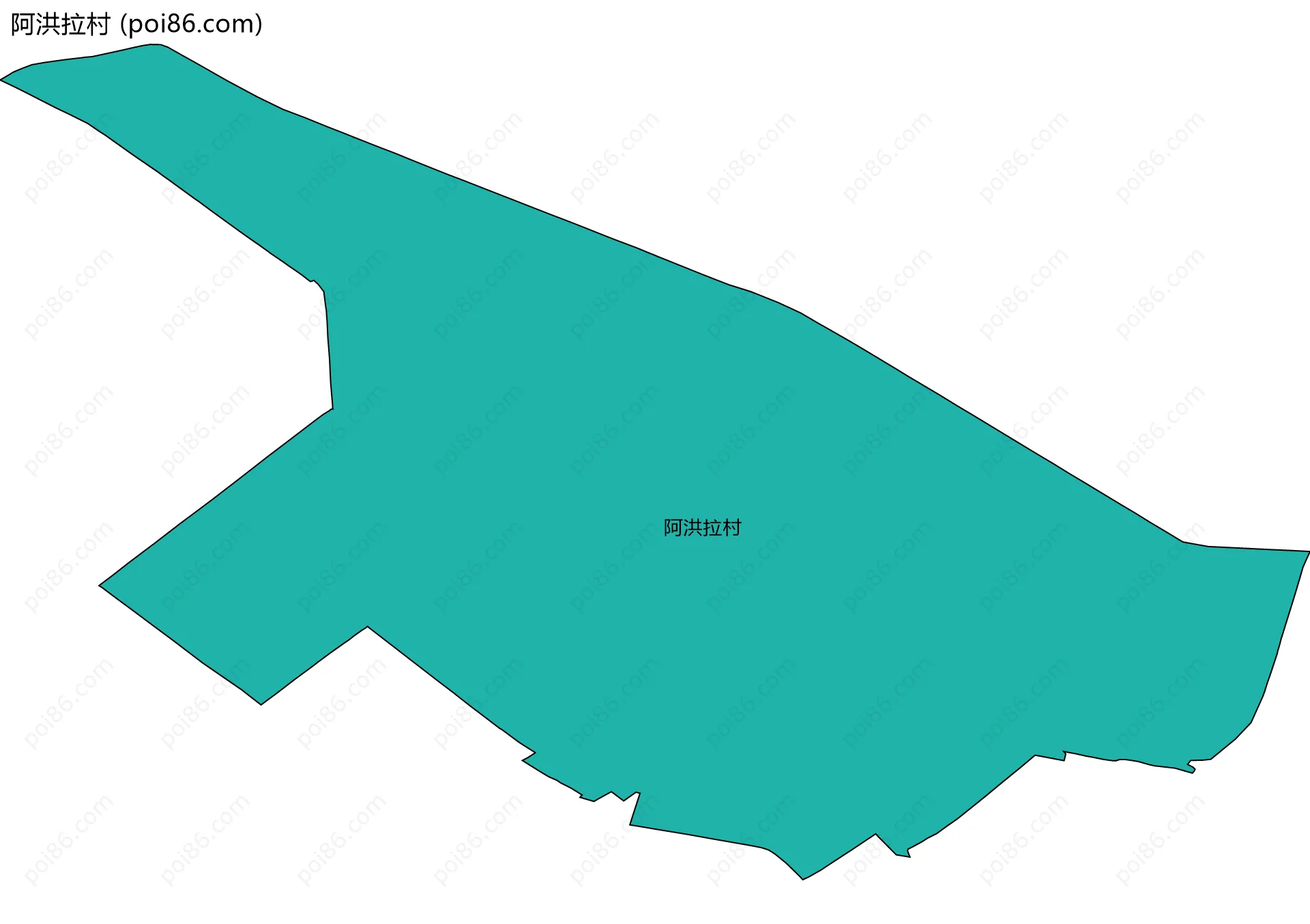 阿洪拉村边界地图