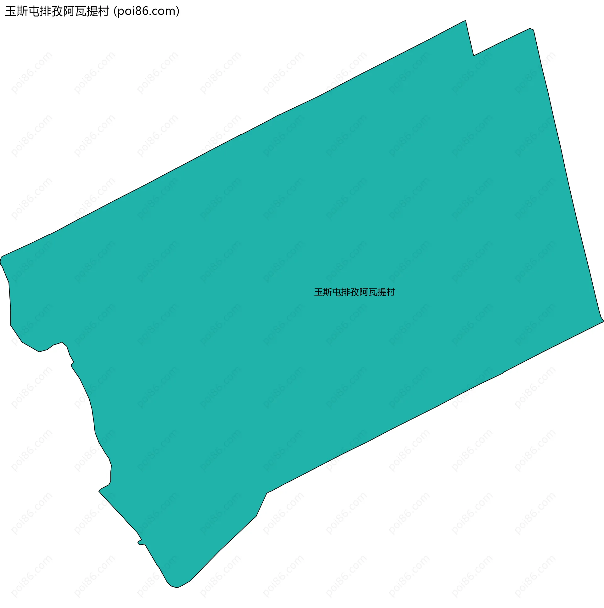 玉斯屯排孜阿瓦提村边界地图