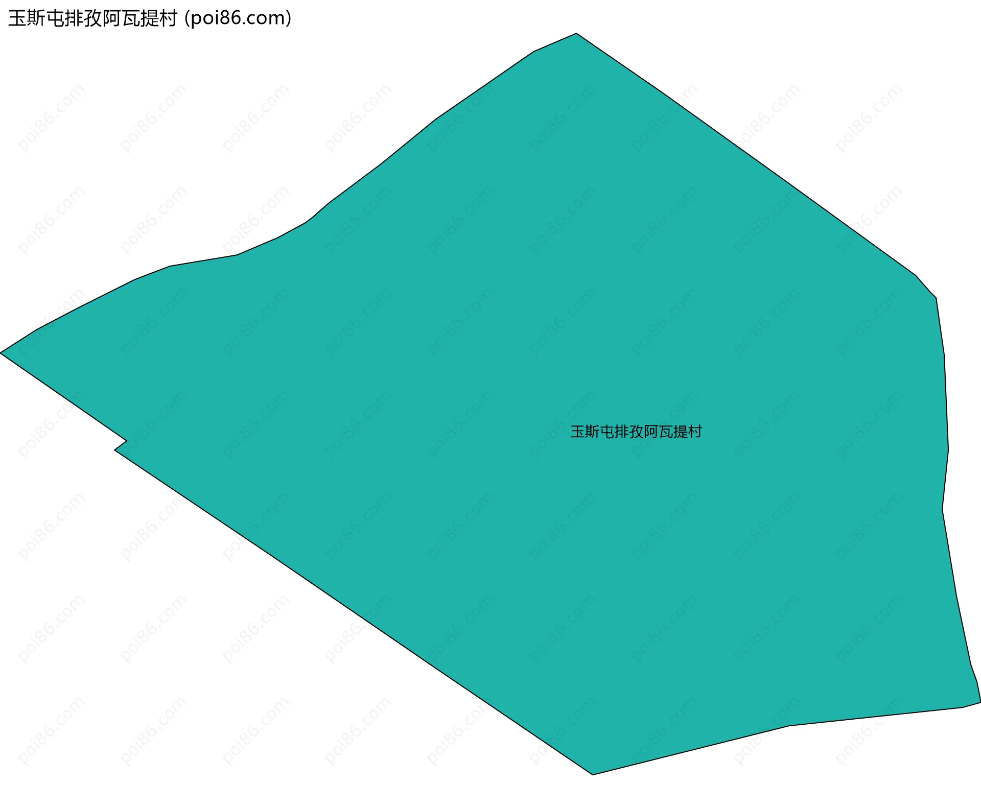 玉斯屯排孜阿瓦提村边界地图