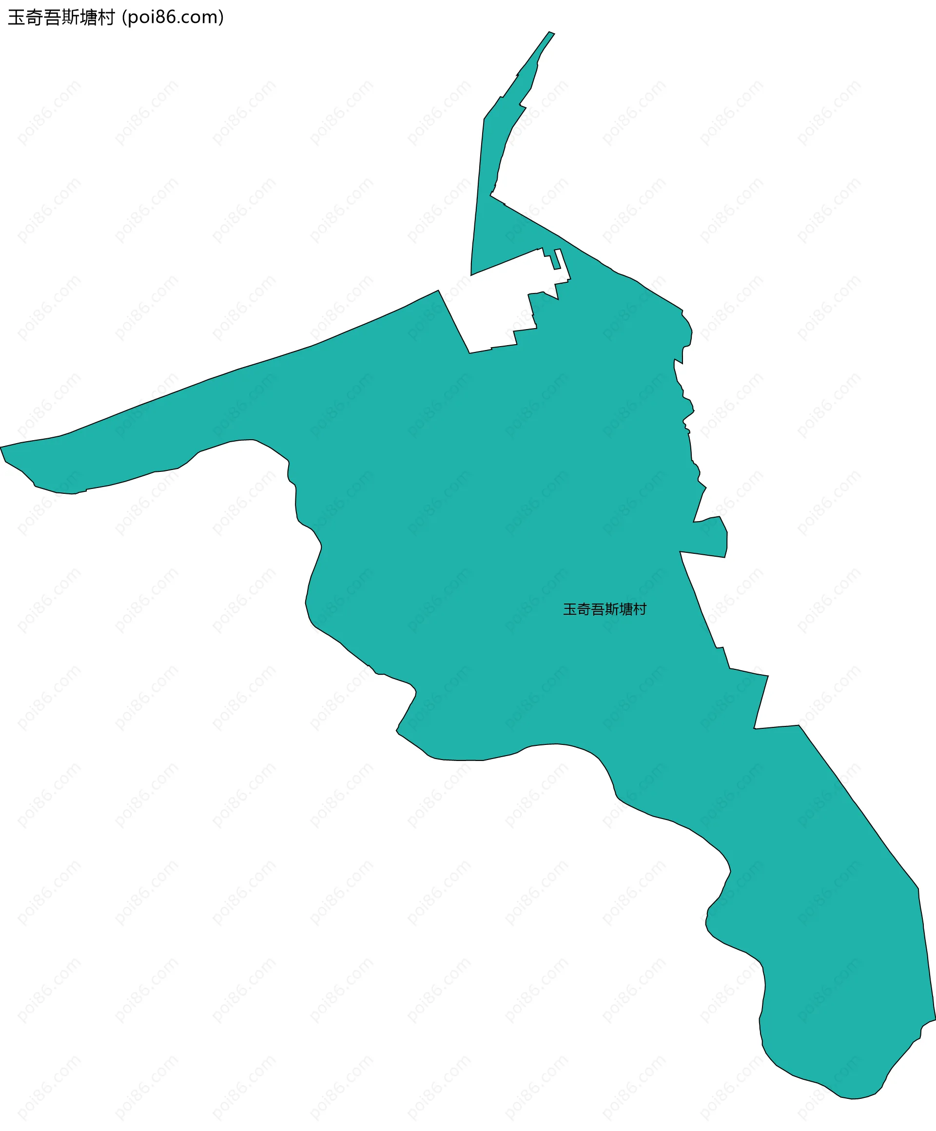 玉奇吾斯塘村边界地图