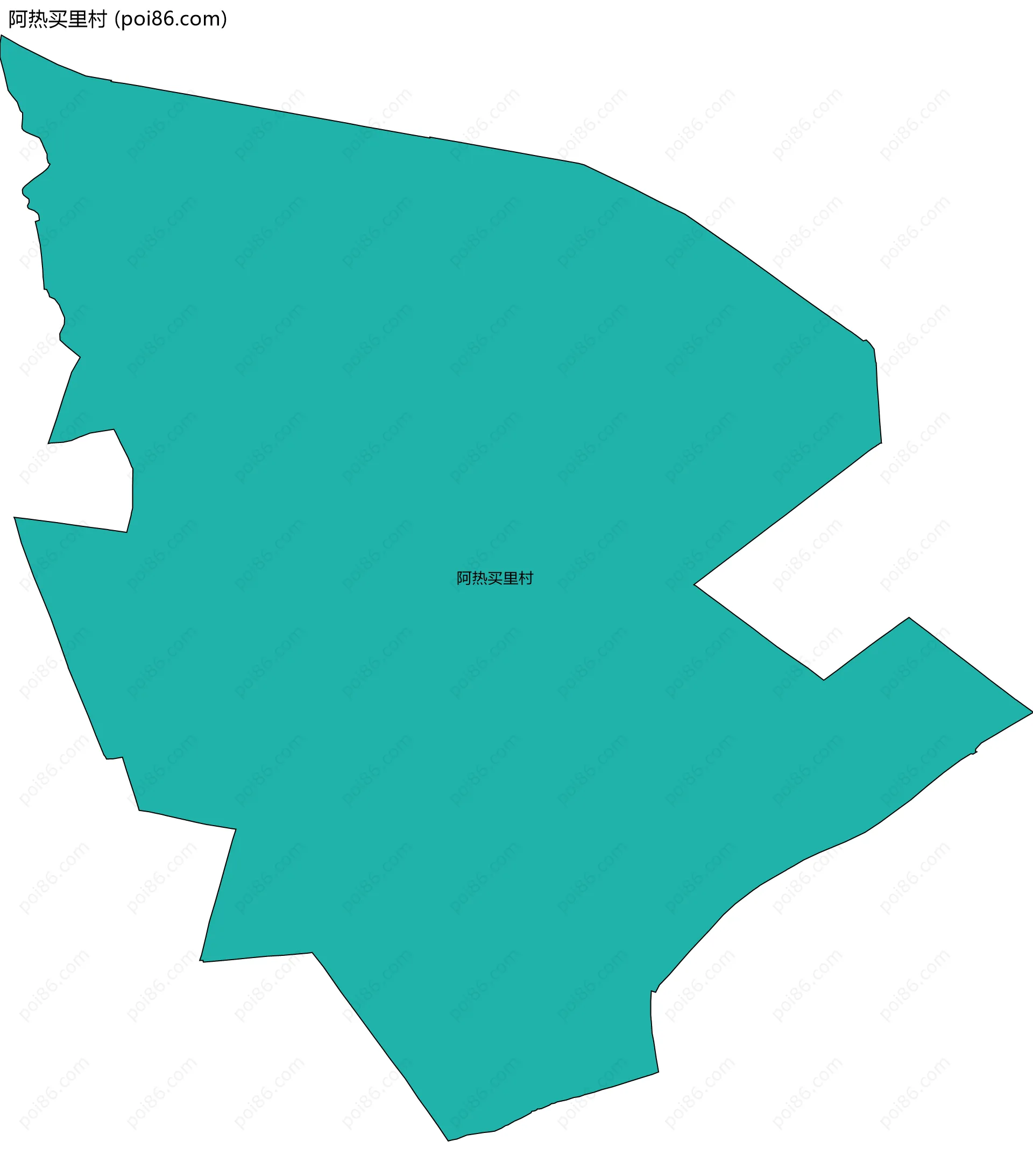 阿热买里村边界地图