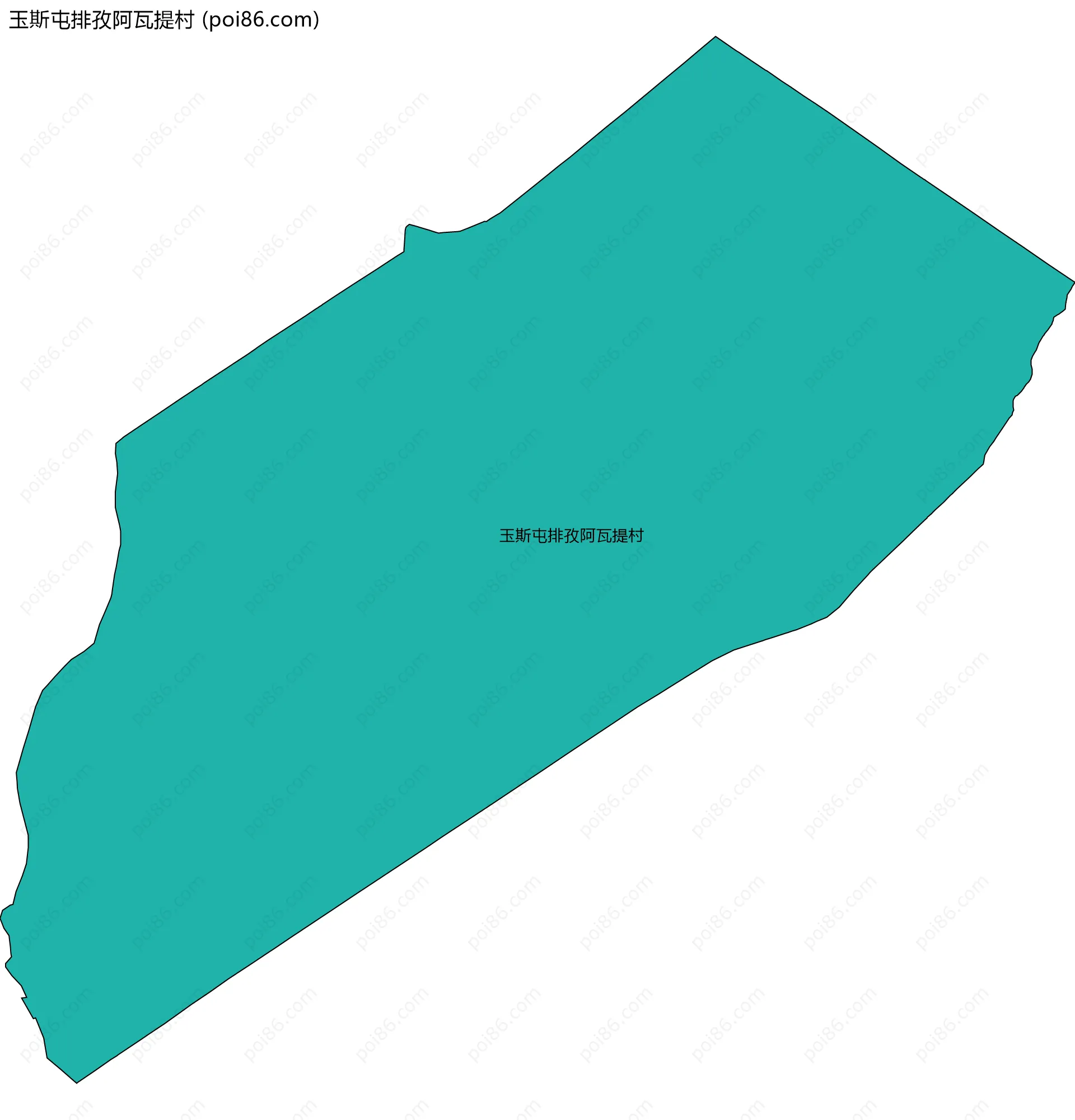 玉斯屯排孜阿瓦提村边界地图