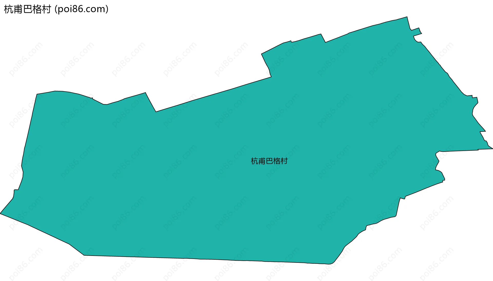 杭甫巴格村边界地图