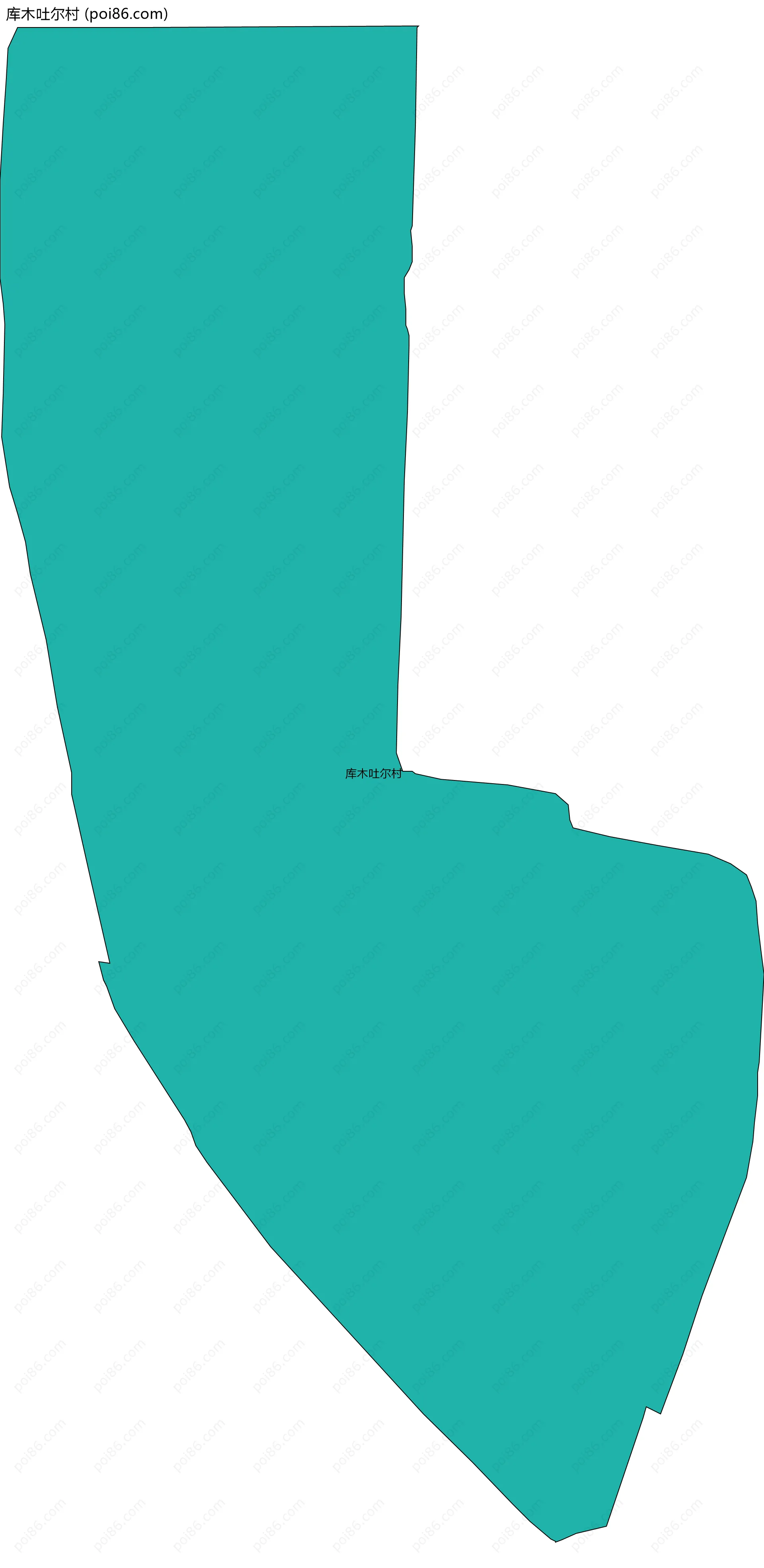 库木吐尔村边界地图