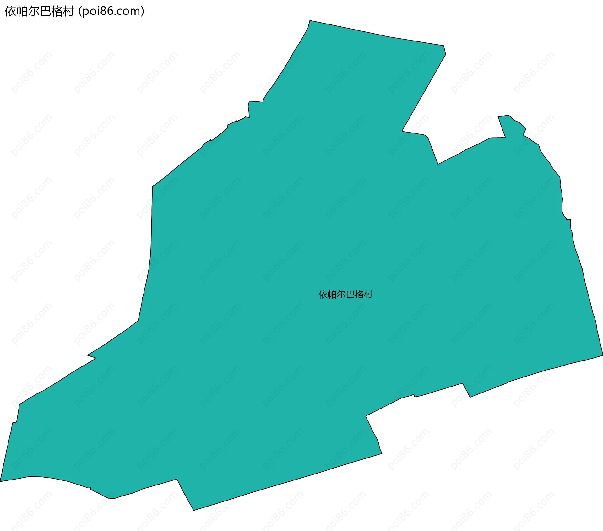 依帕尔巴格村边界地图