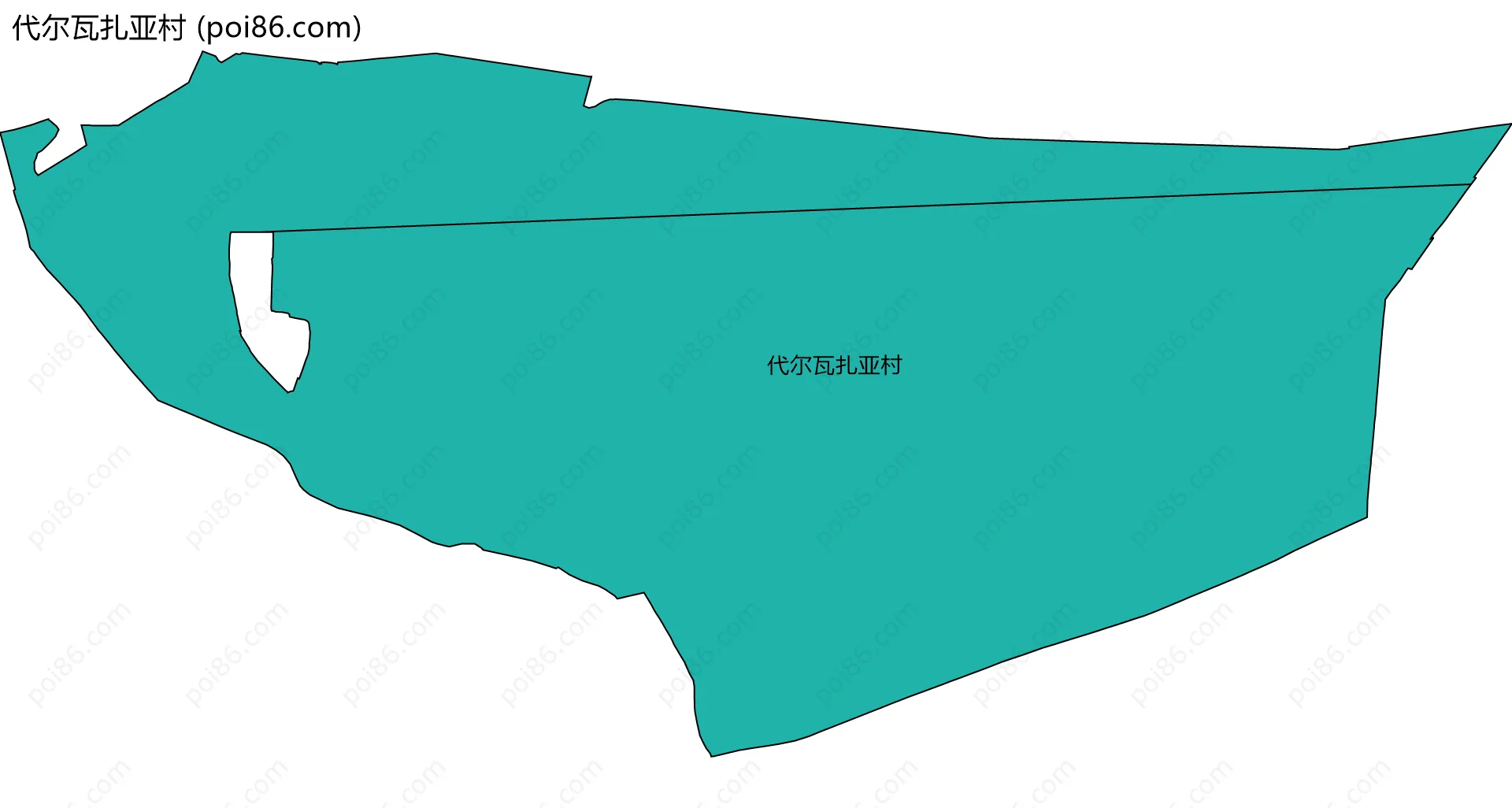 代尔瓦扎亚村边界地图