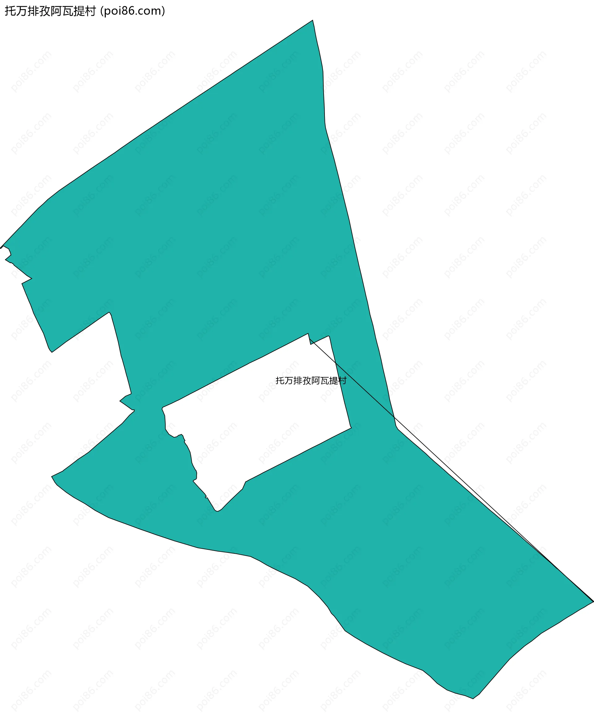 托万排孜阿瓦提村边界地图