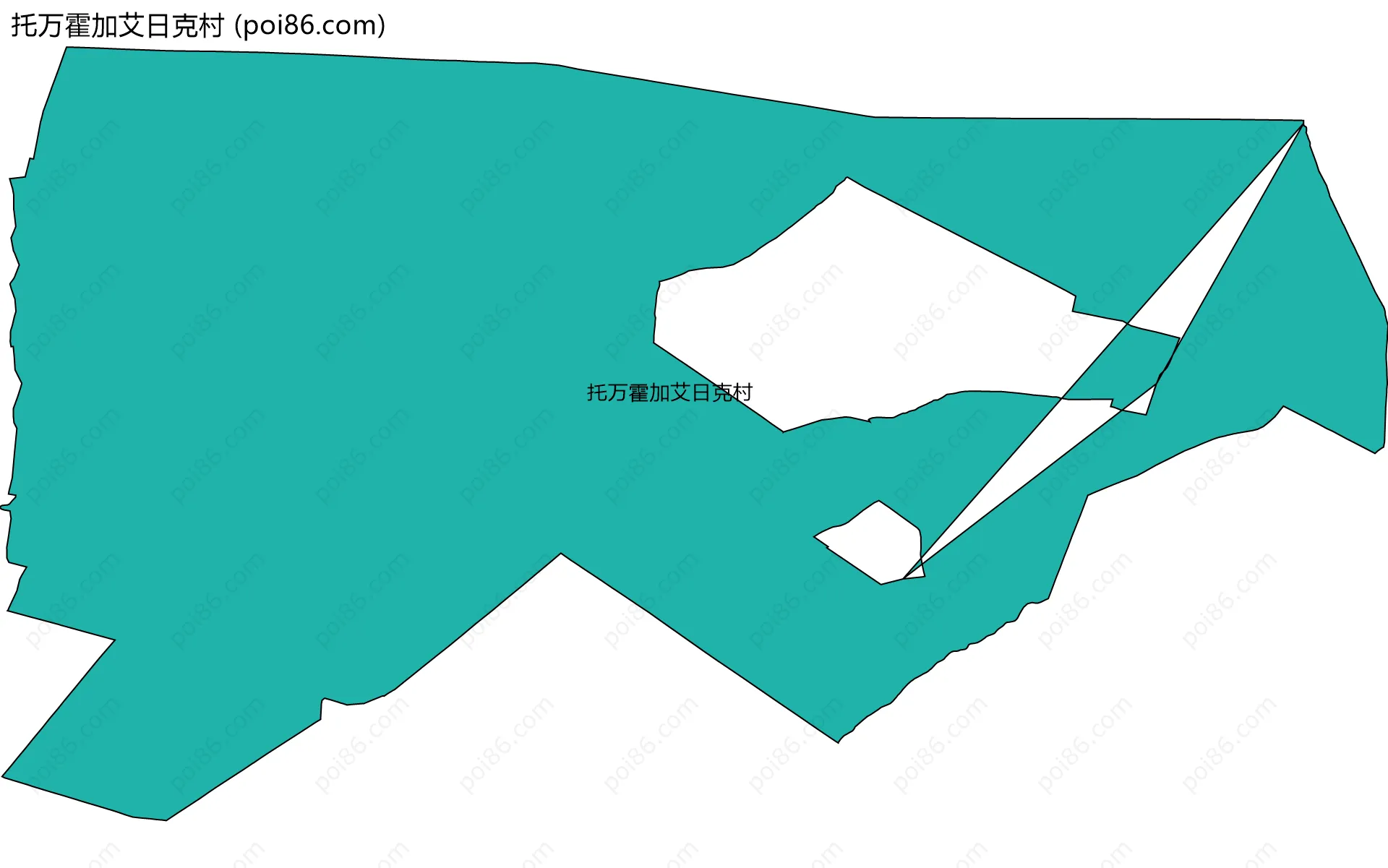 托万霍加艾日克村边界地图