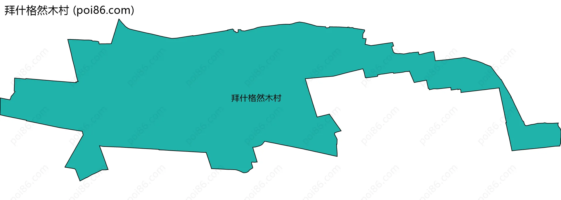 拜什格然木村边界地图