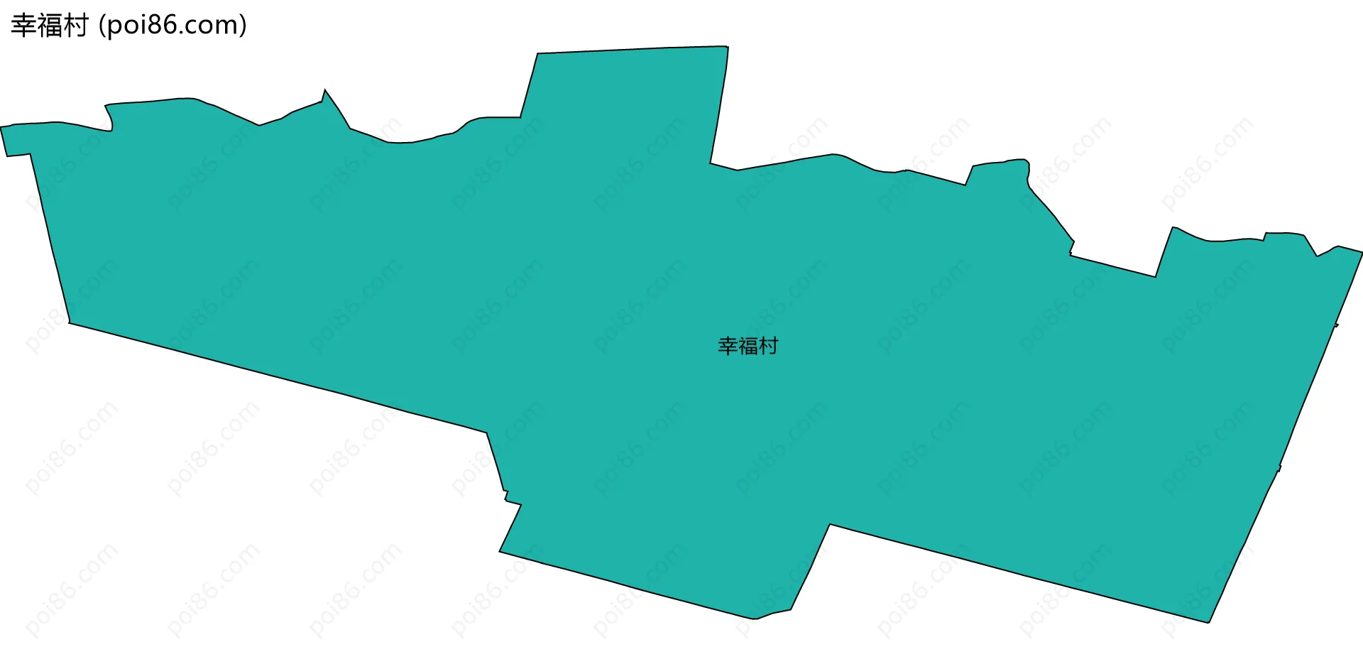 幸福村边界地图