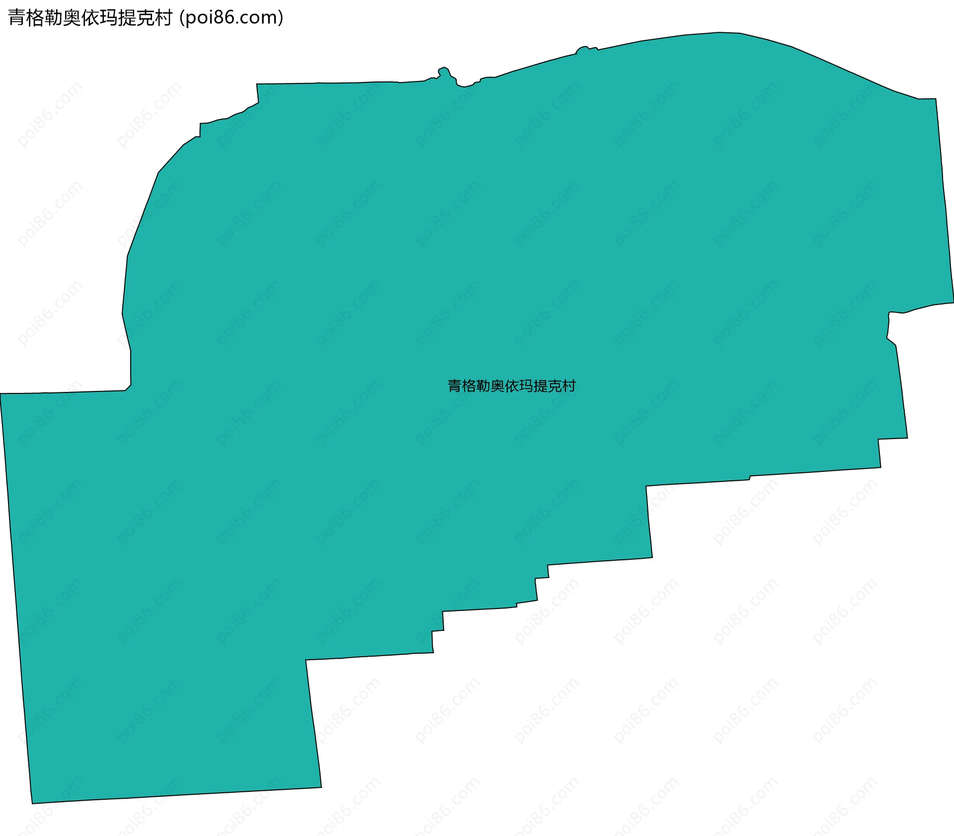 青格勒奥依玛提克村边界地图