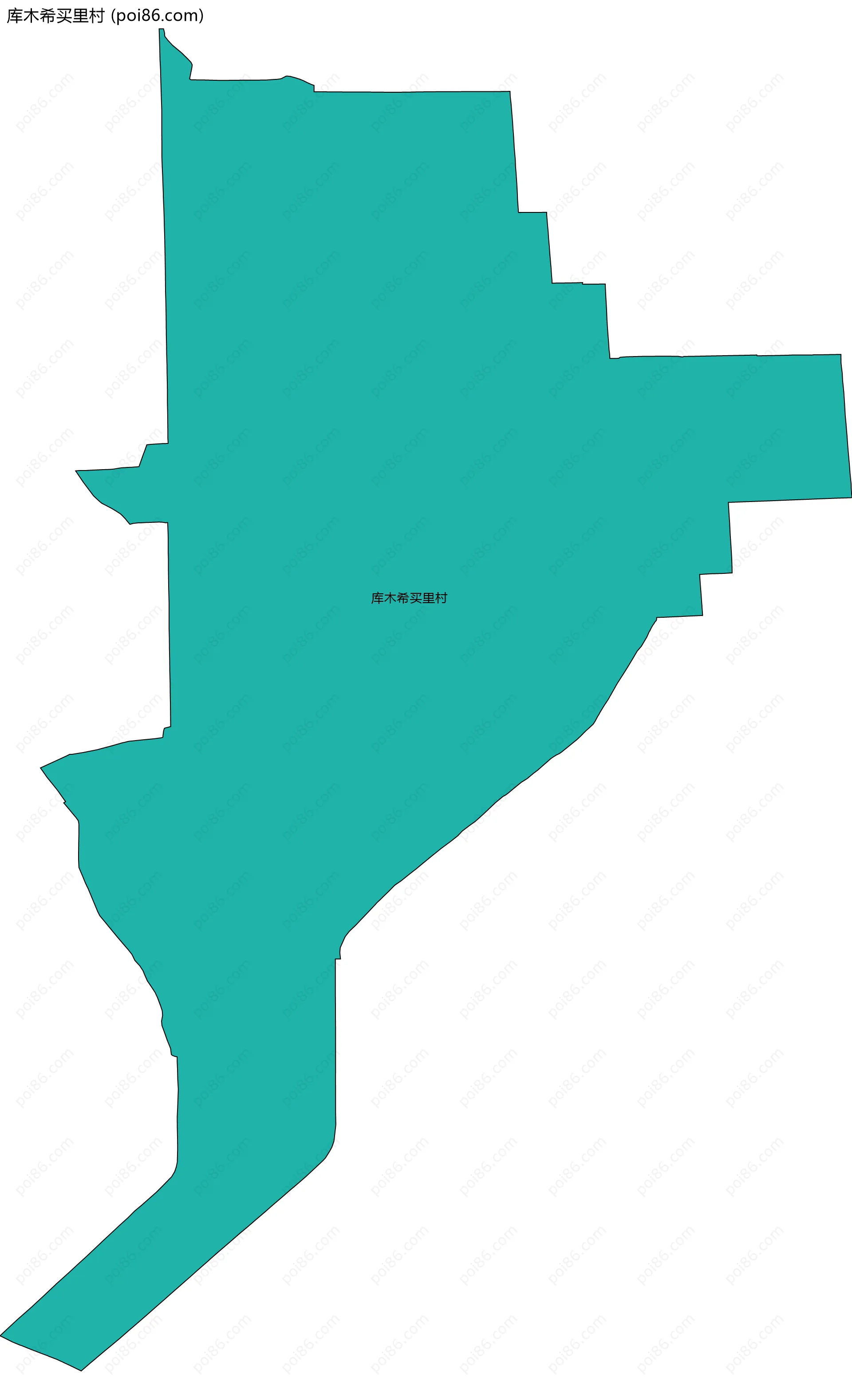 库木希买里村边界地图