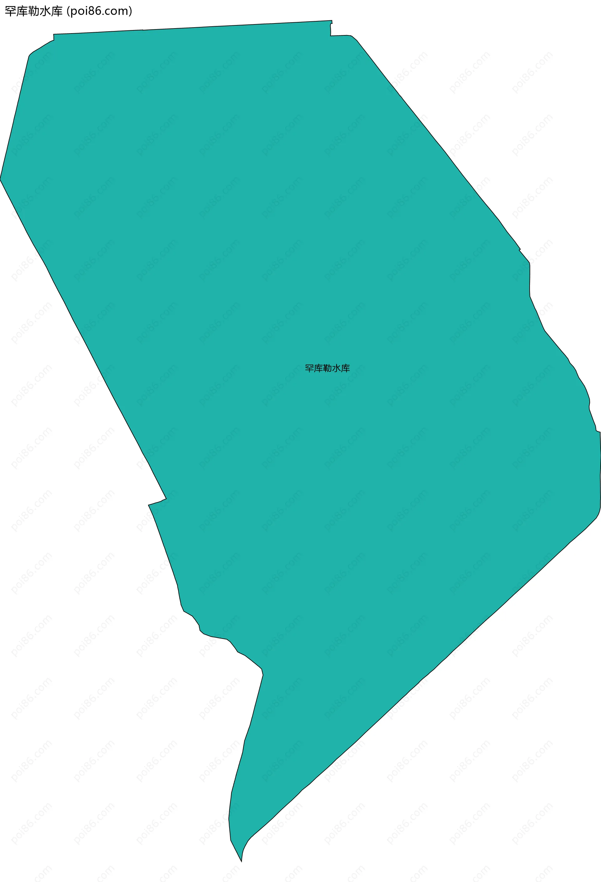 罕库勒水库边界地图