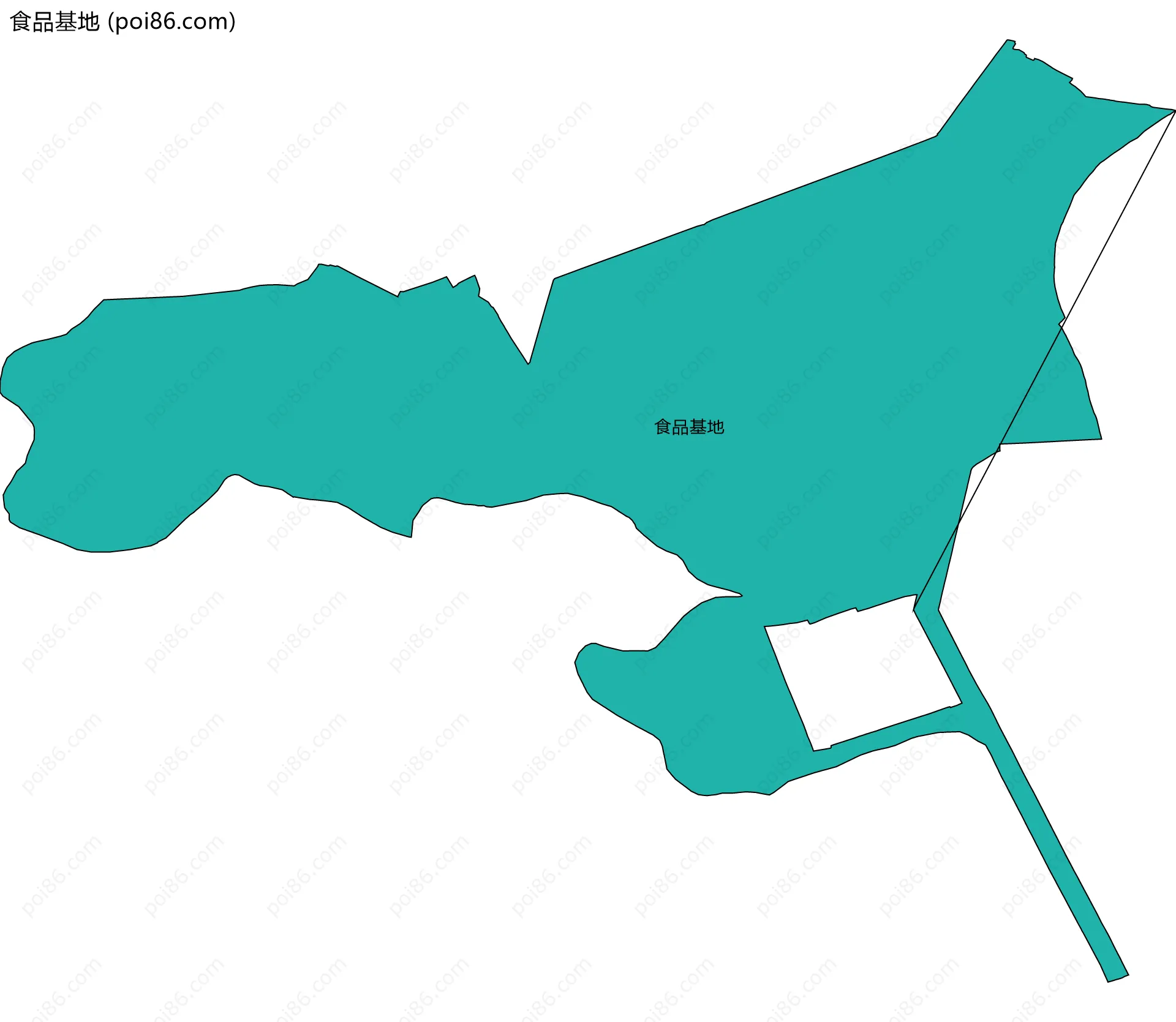 食品基地边界地图