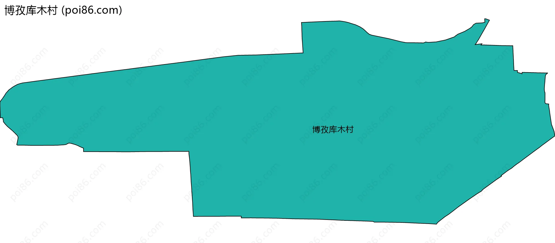 博孜库木村边界地图