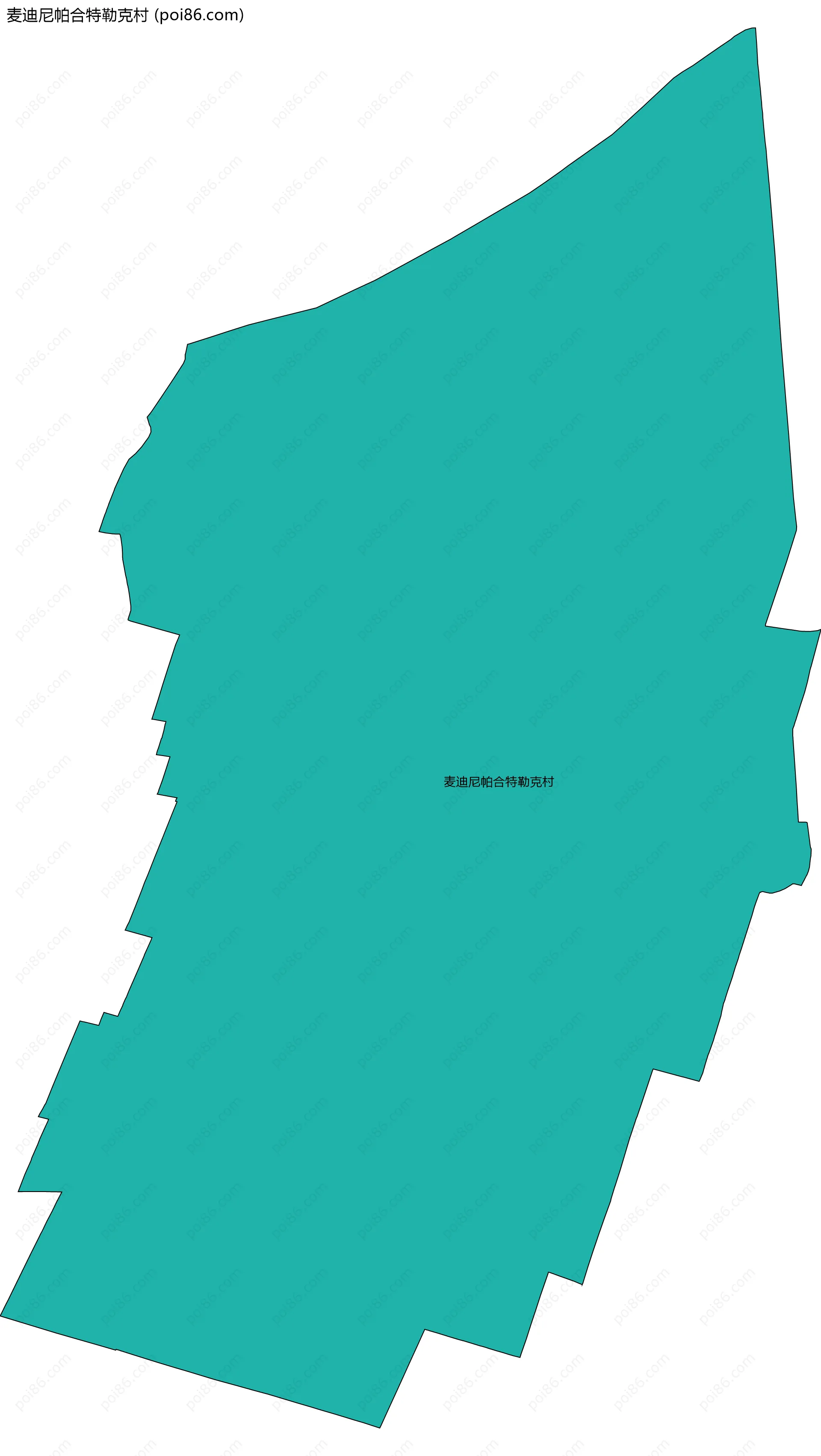 麦迪尼帕合特勒克村边界地图