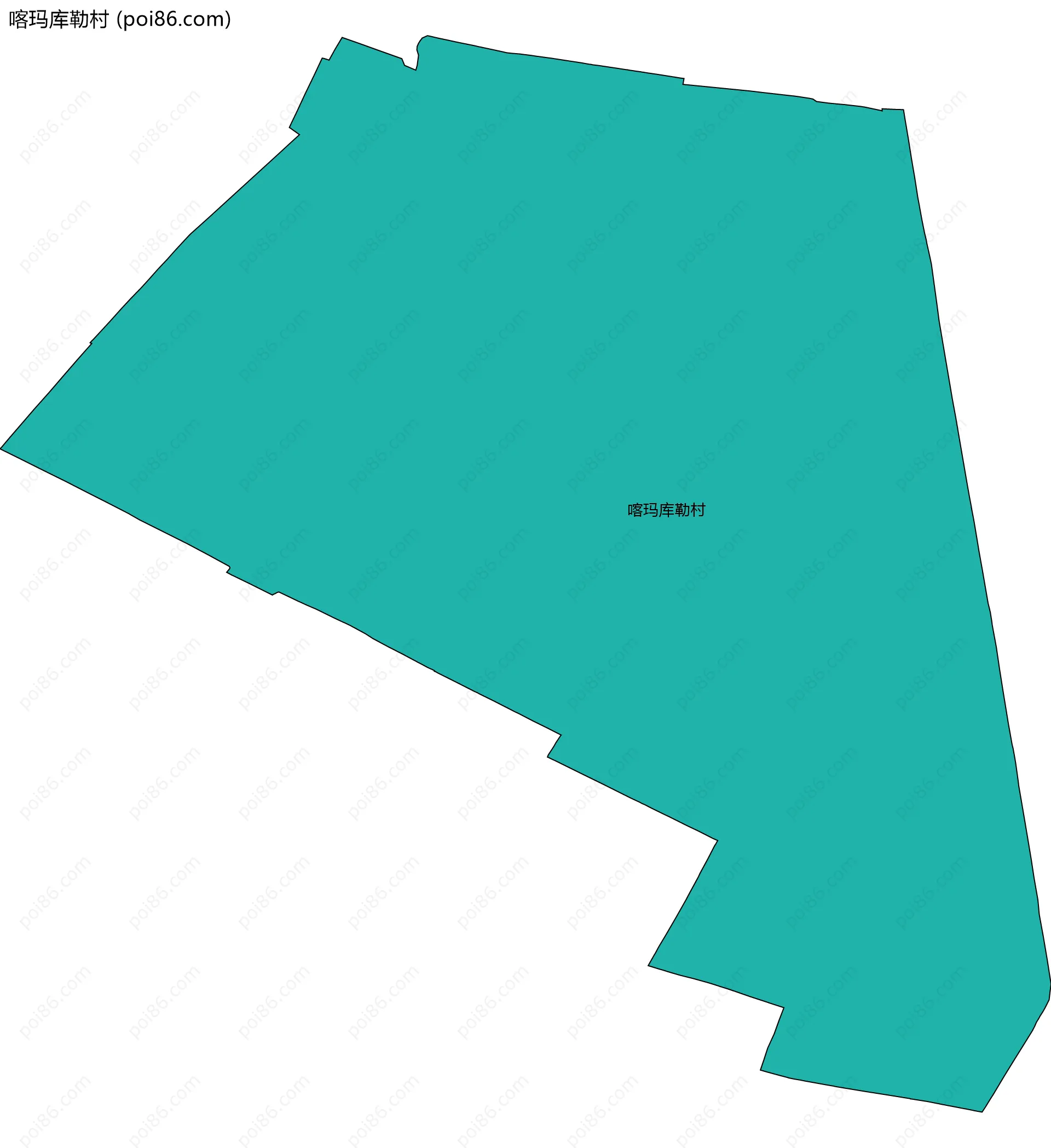 喀玛库勒村边界地图