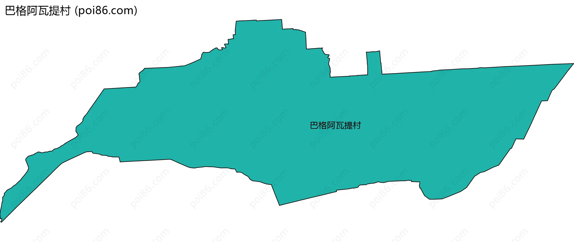 巴格阿瓦提村边界地图