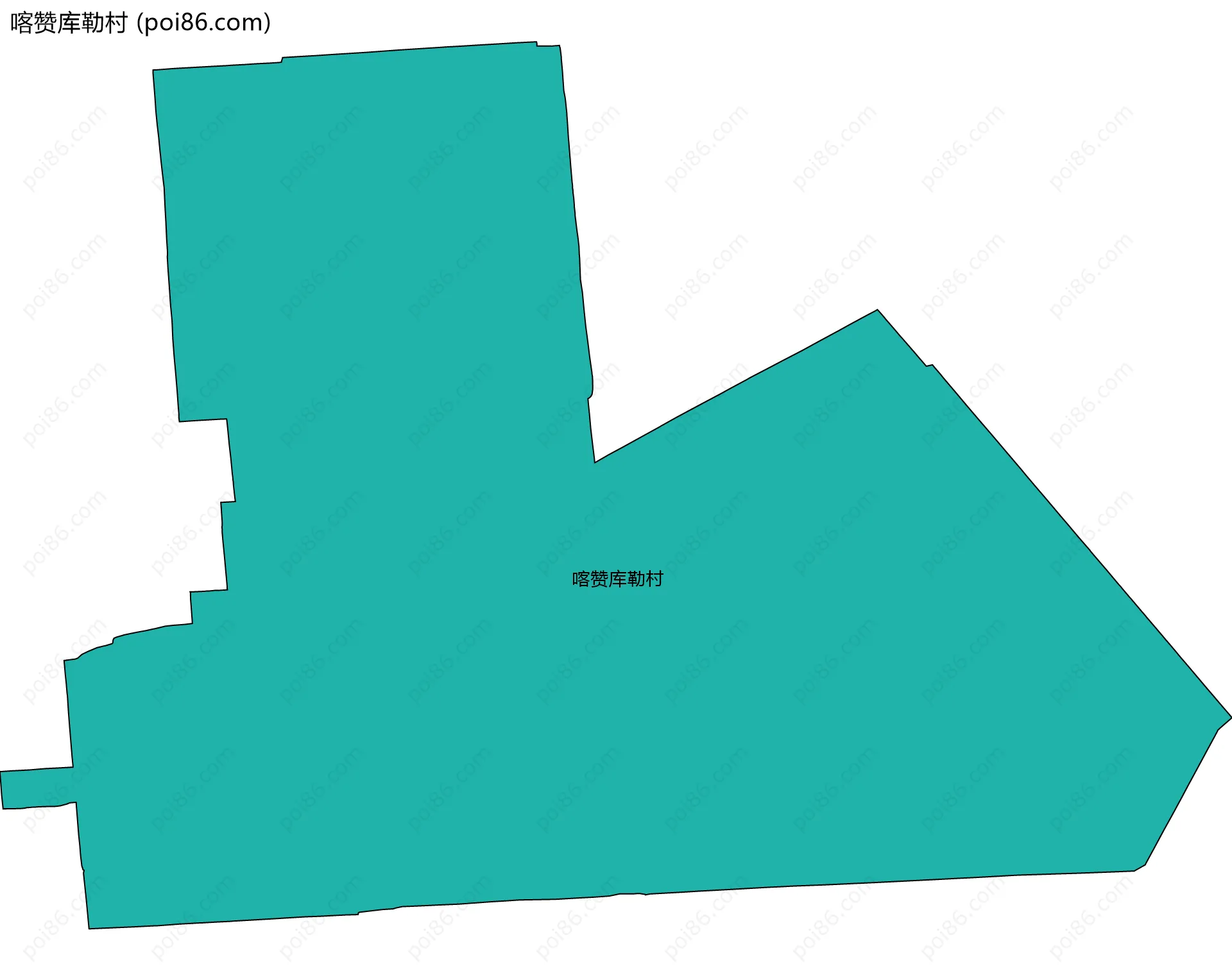 喀赞库勒村边界地图