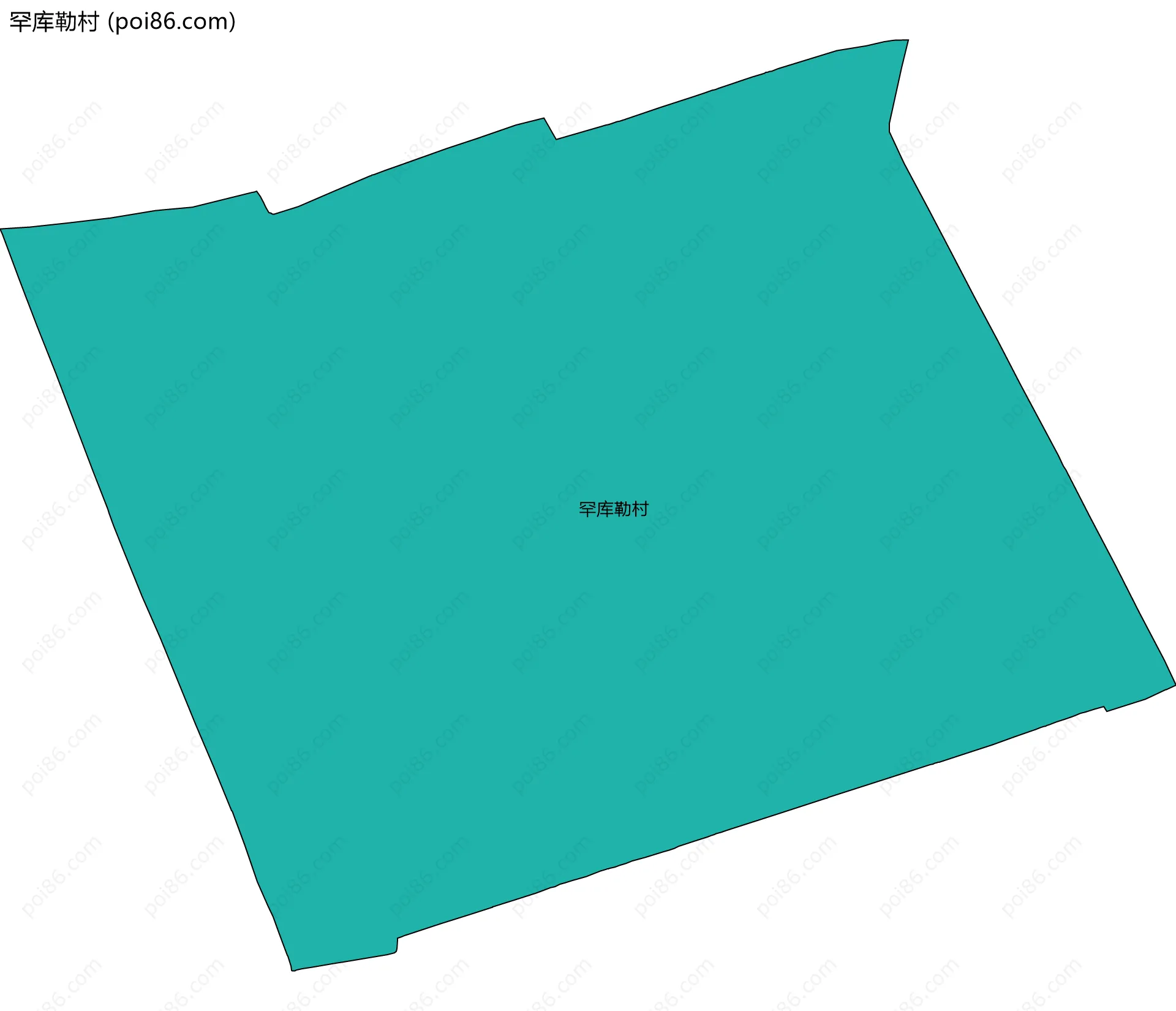 罕库勒村边界地图