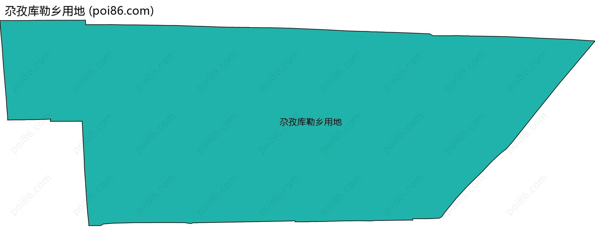 尕孜库勒乡用地边界地图