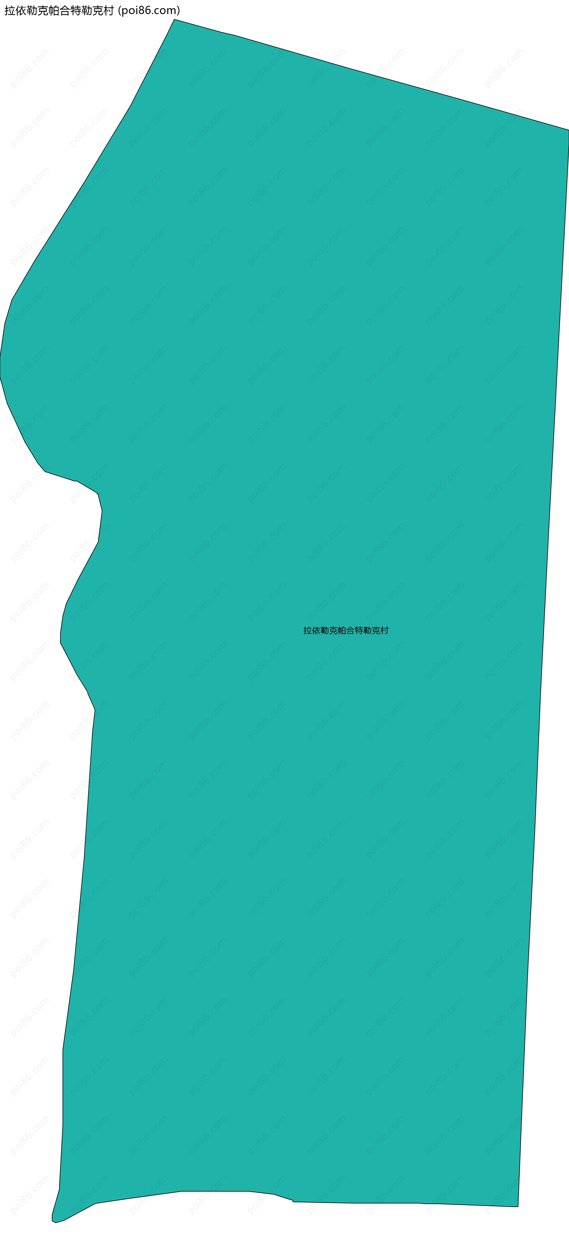 拉依勒克帕合特勒克村边界地图