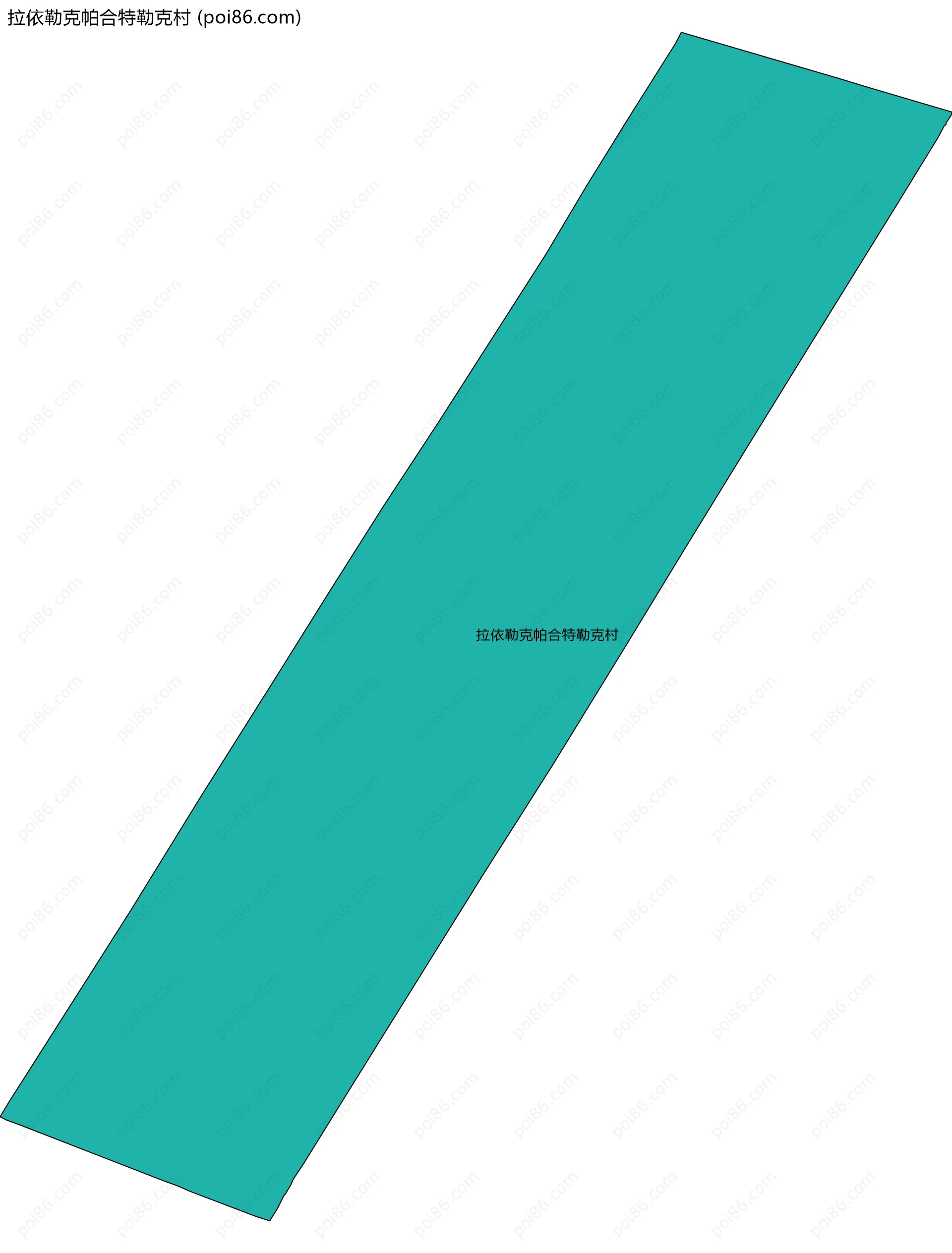 拉依勒克帕合特勒克村边界地图