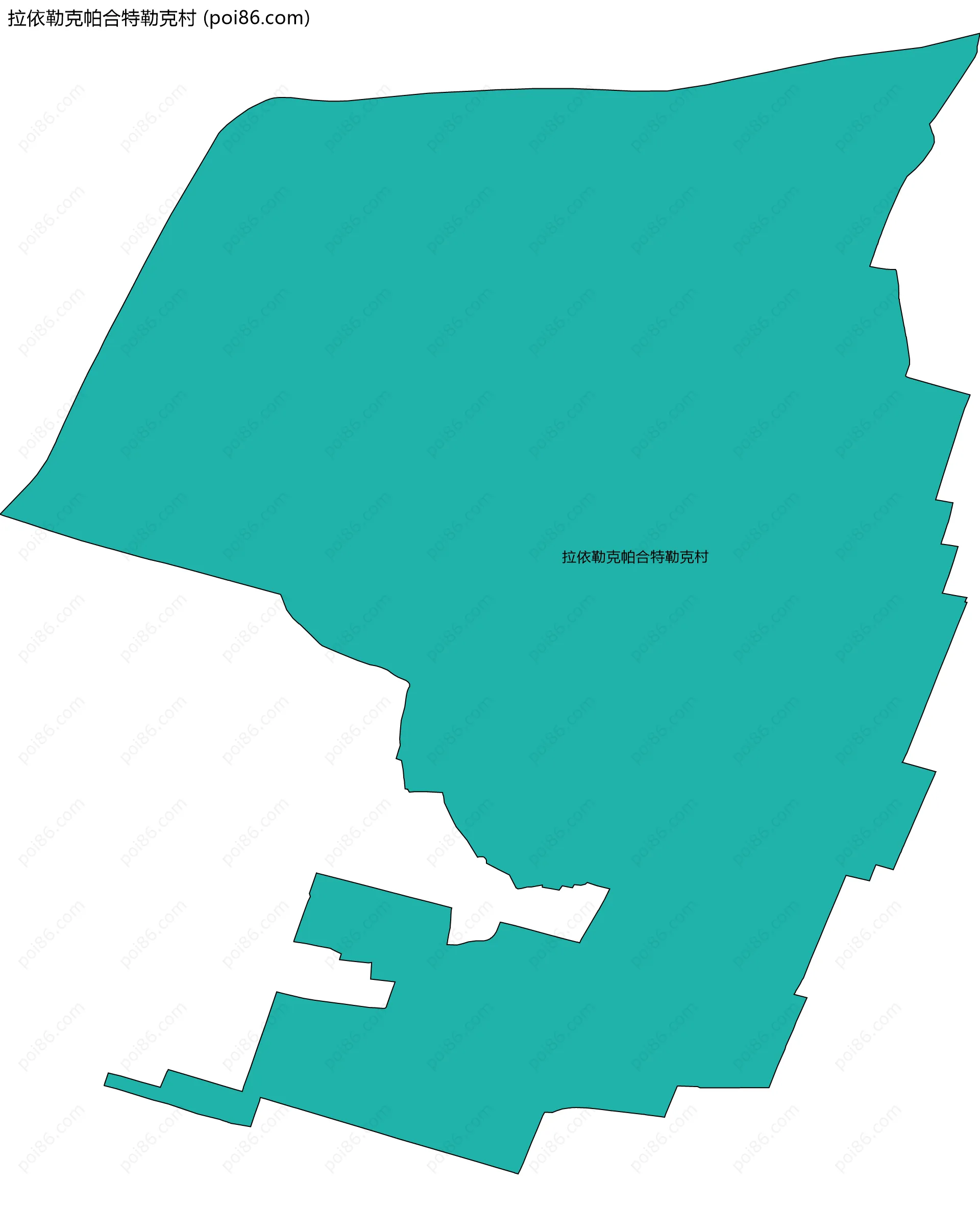 拉依勒克帕合特勒克村边界地图