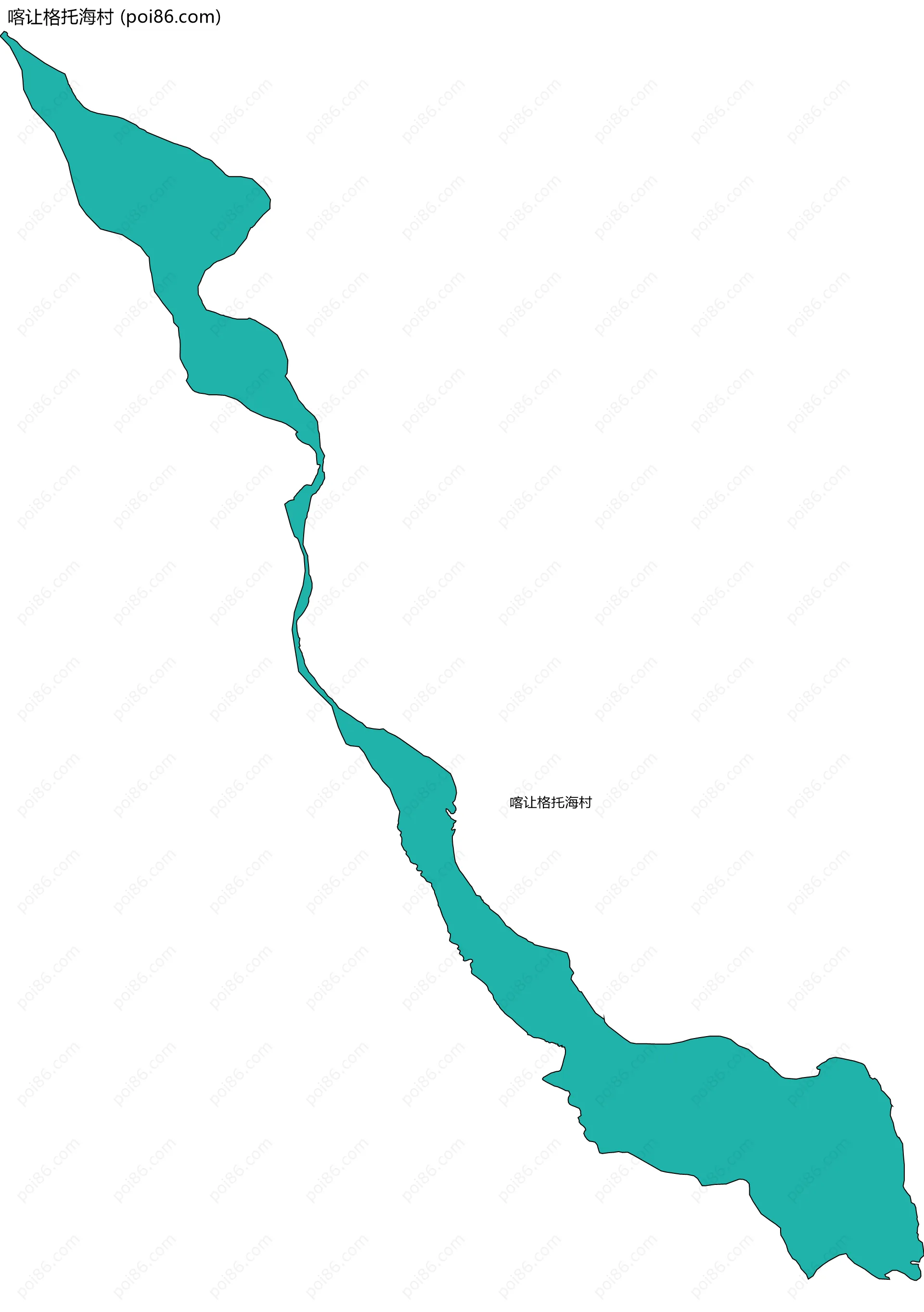 喀让格托海村边界地图