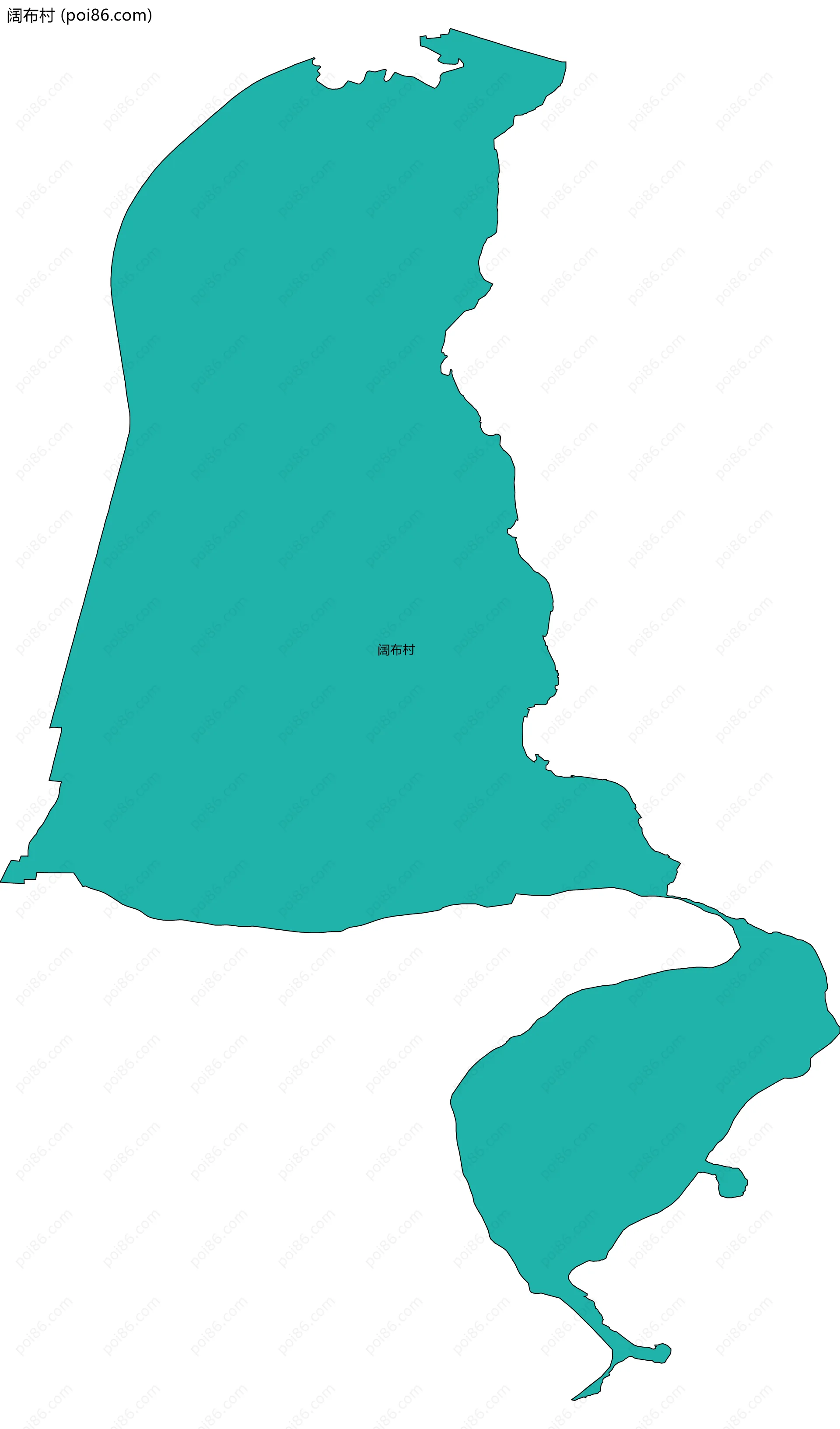 阔布村边界地图