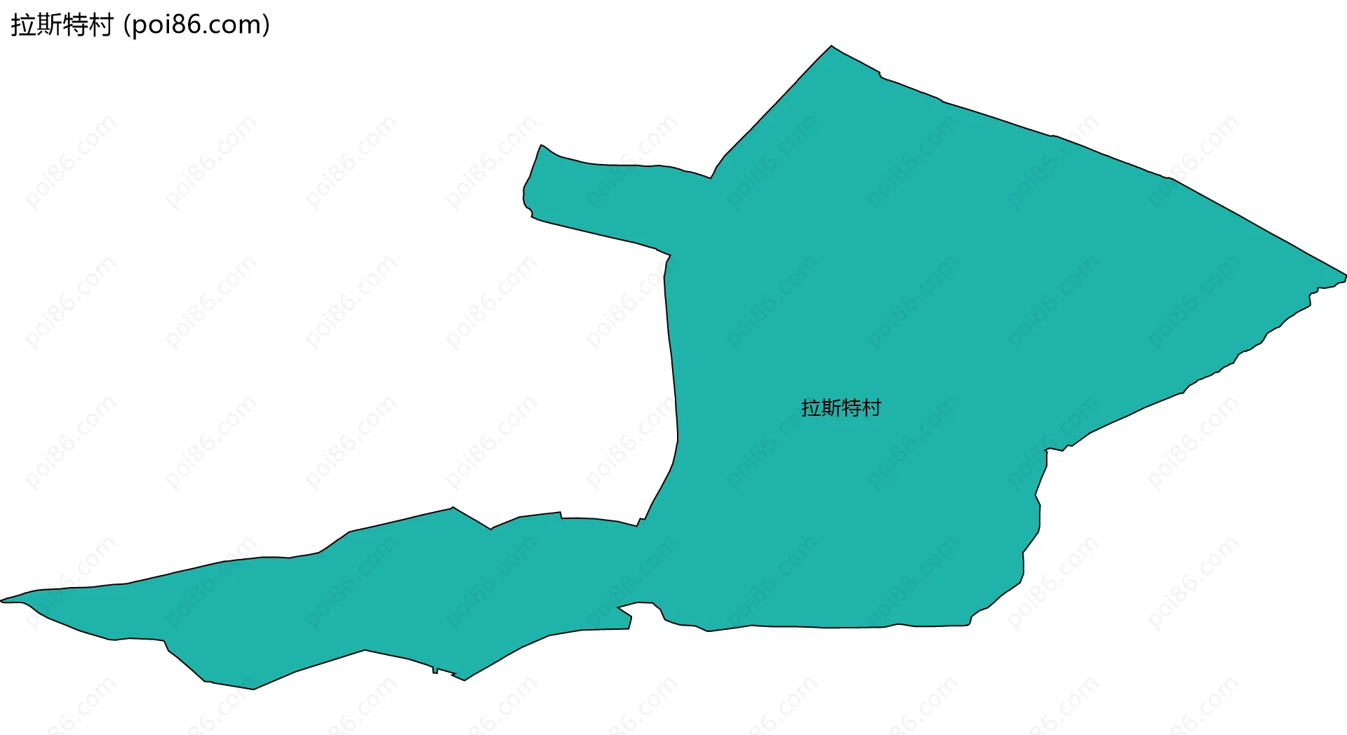 拉斯特村边界地图