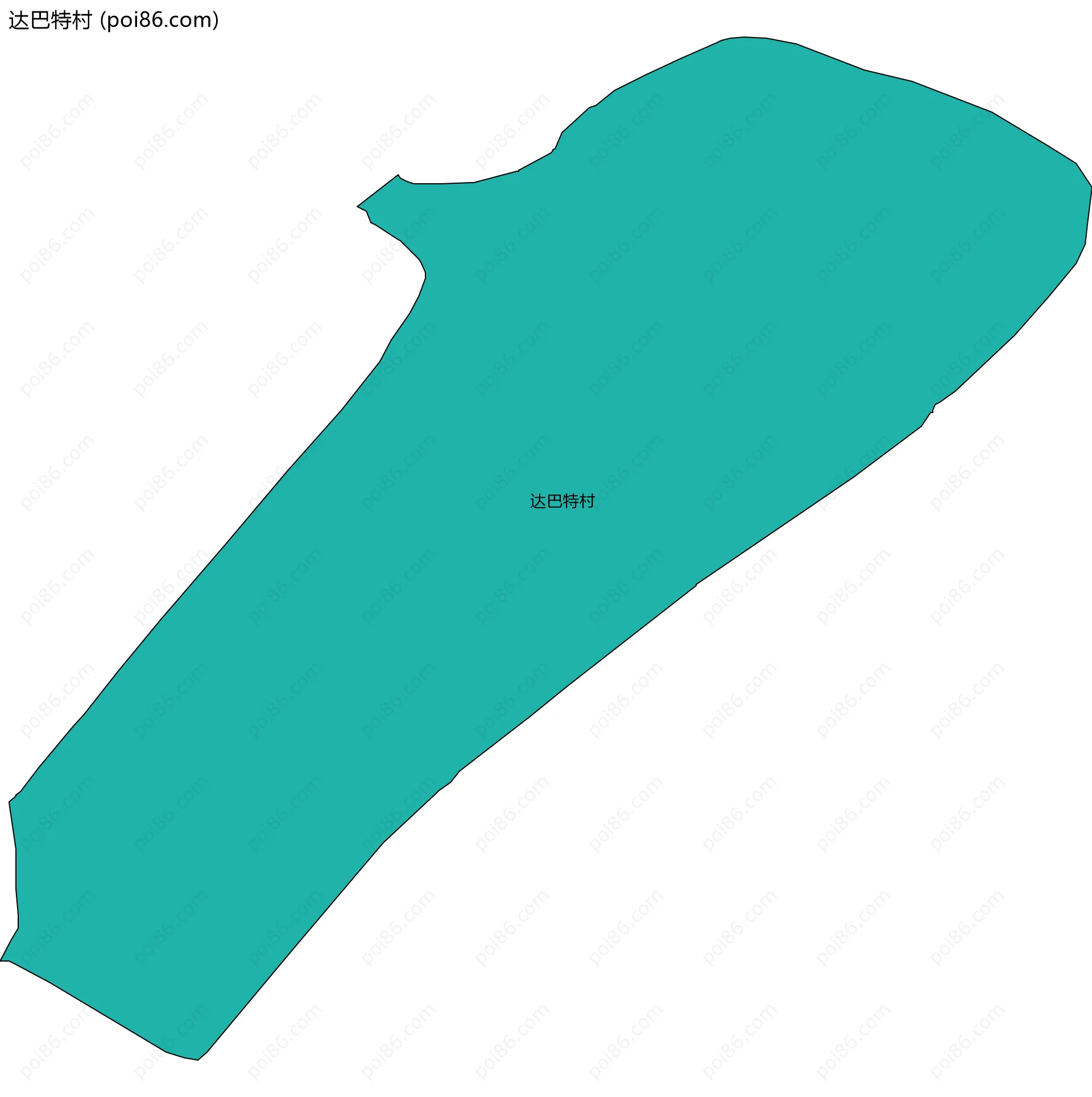达巴特村边界地图