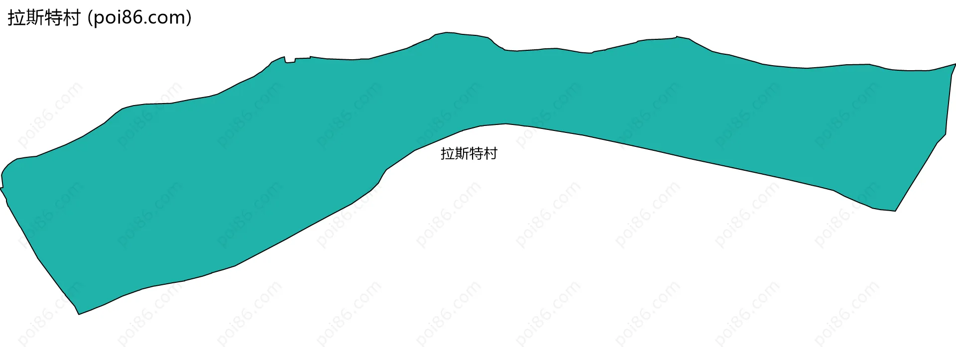 拉斯特村边界地图