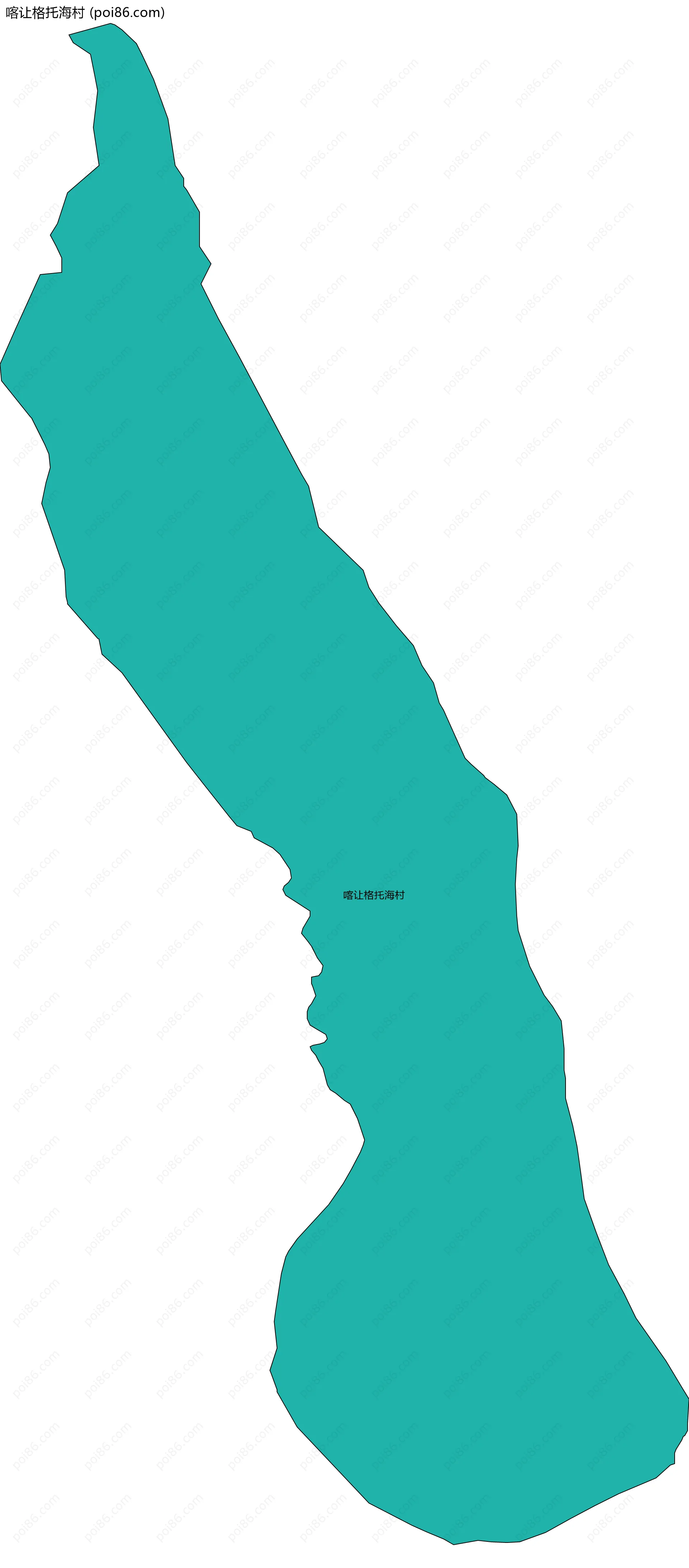 喀让格托海村边界地图