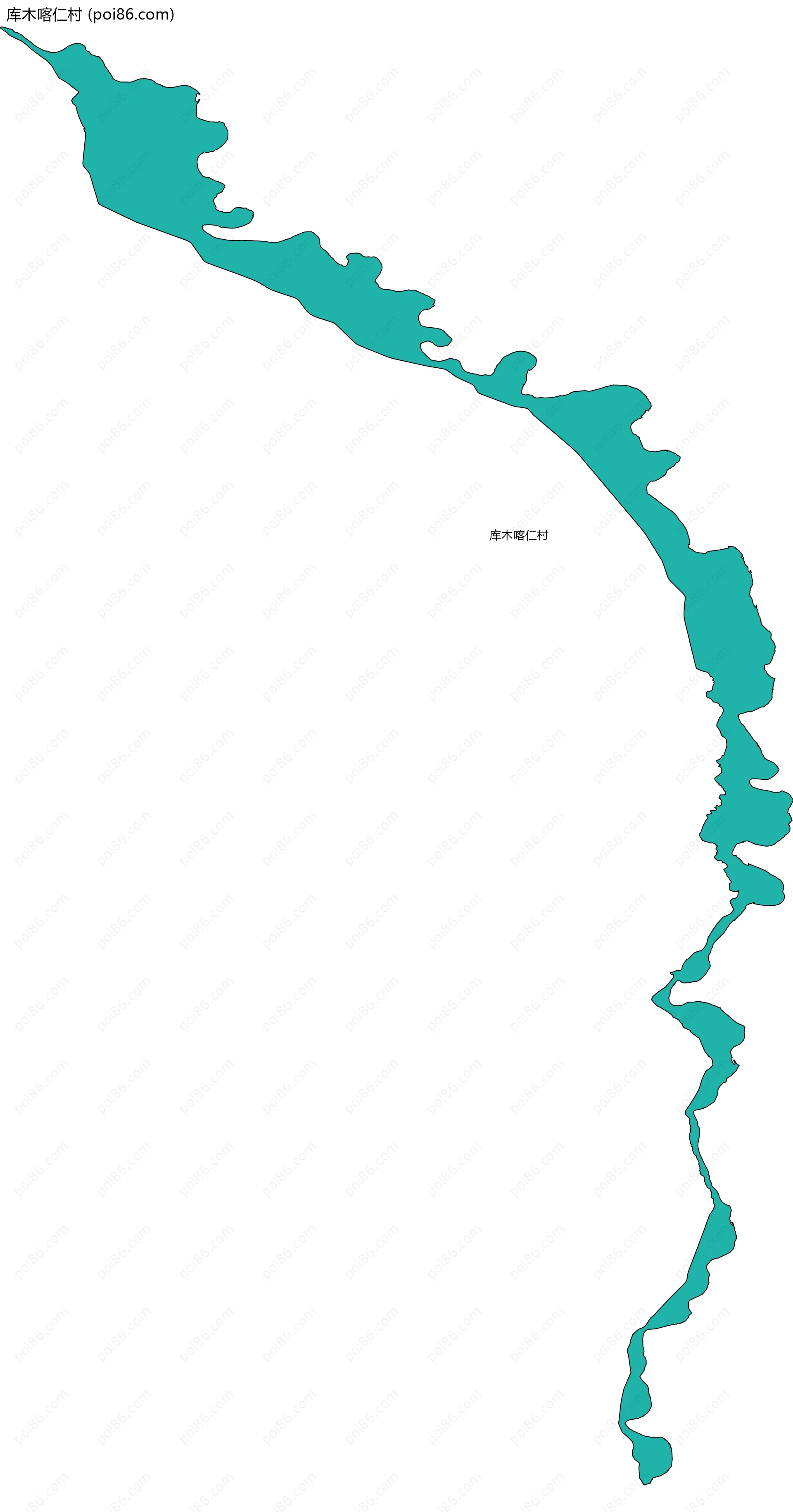 库木喀仁村边界地图