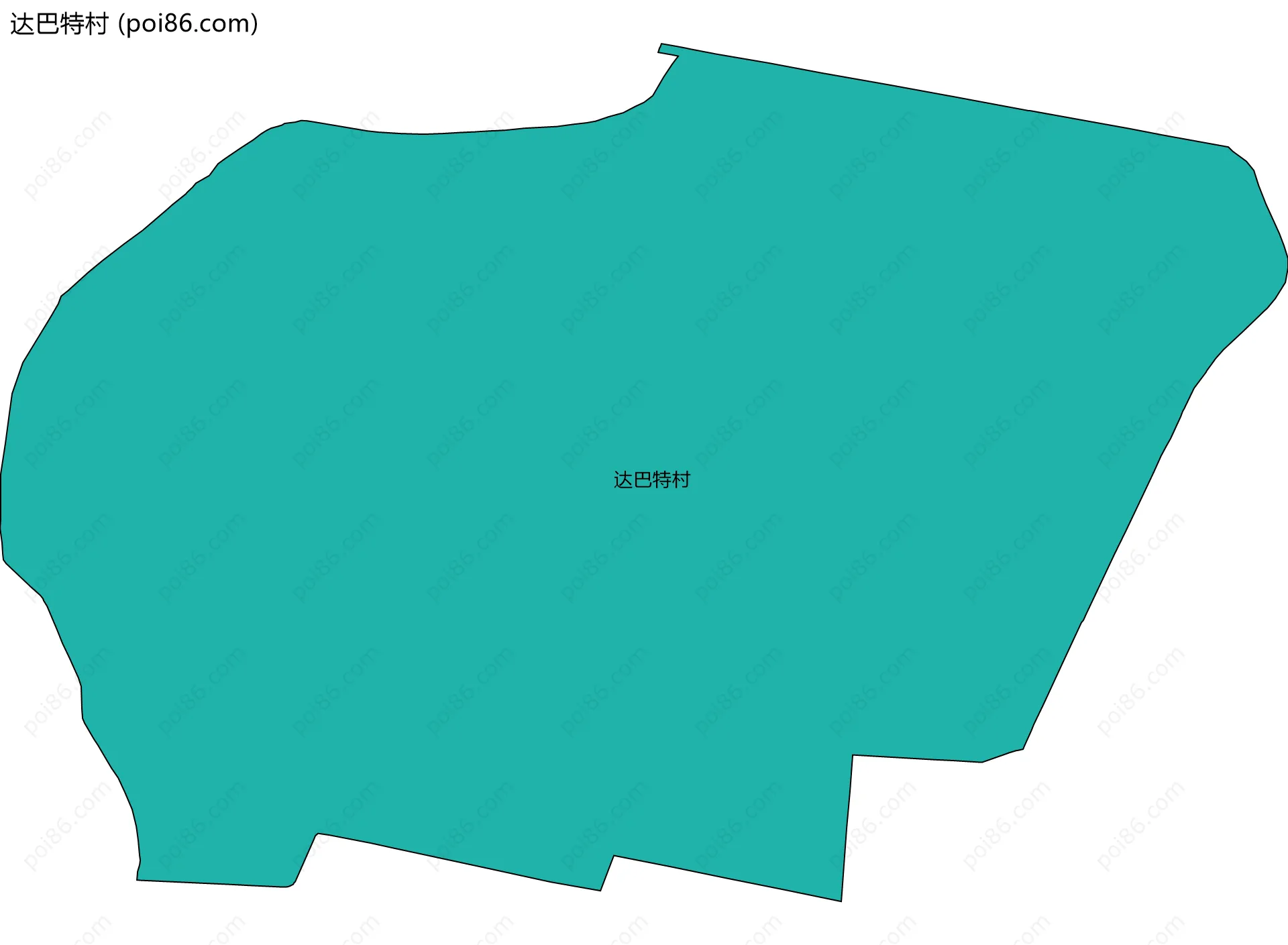 达巴特村边界地图