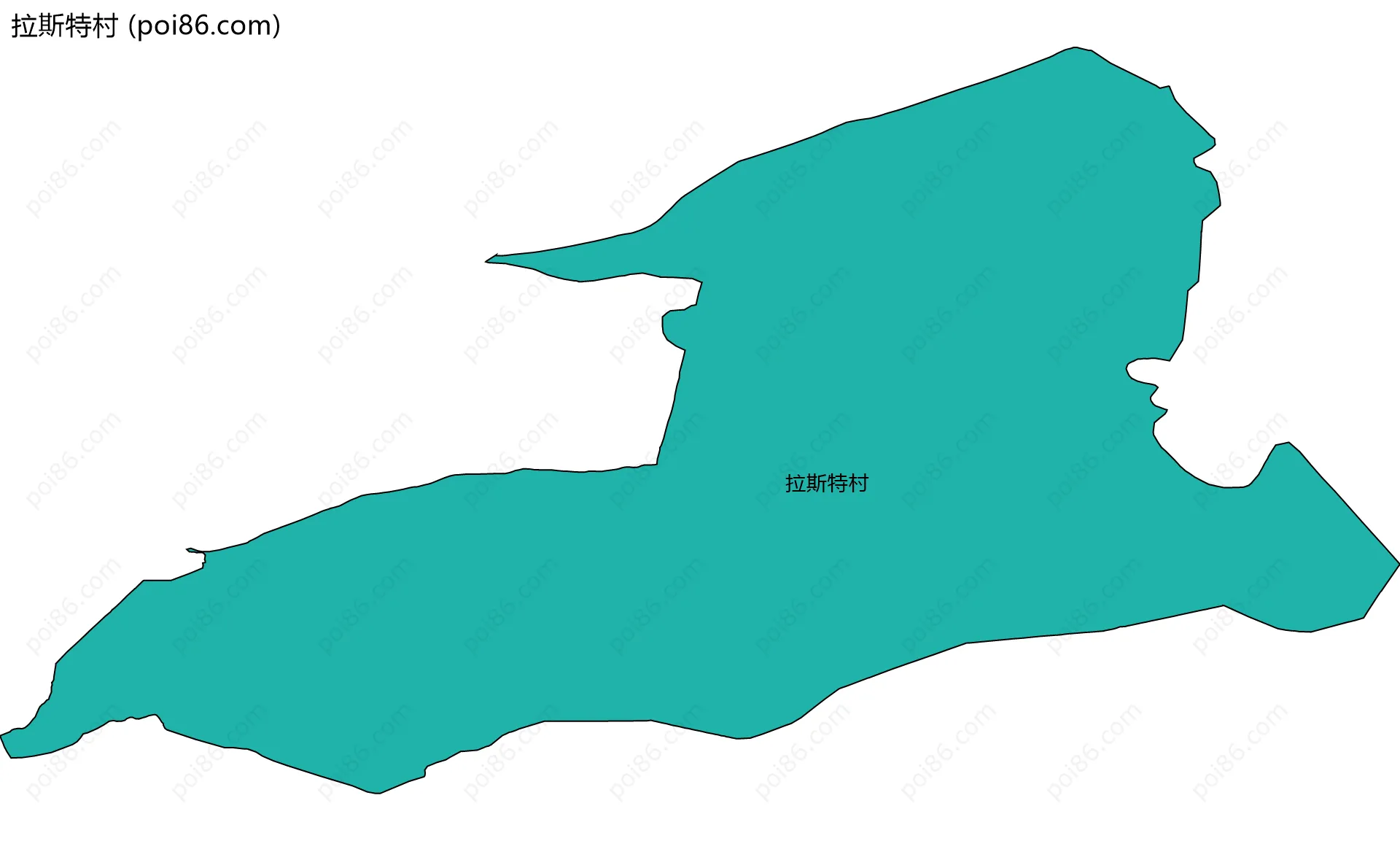 拉斯特村边界地图