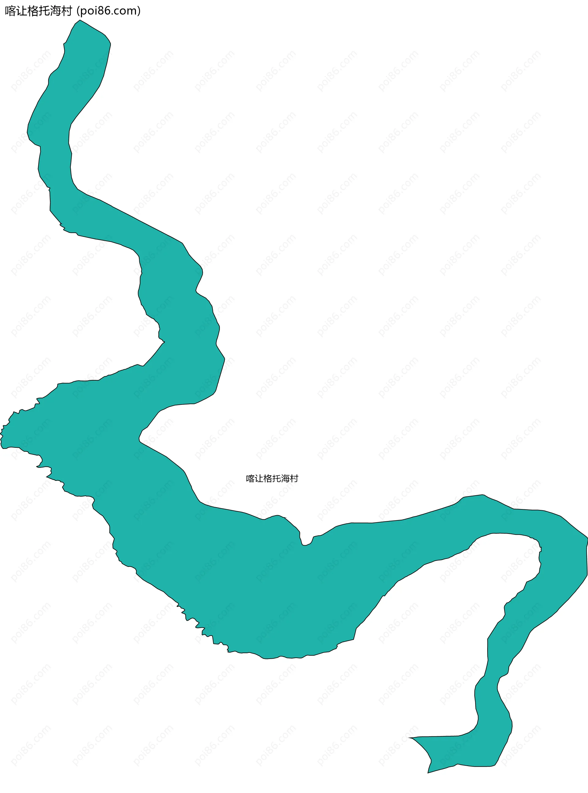 喀让格托海村边界地图