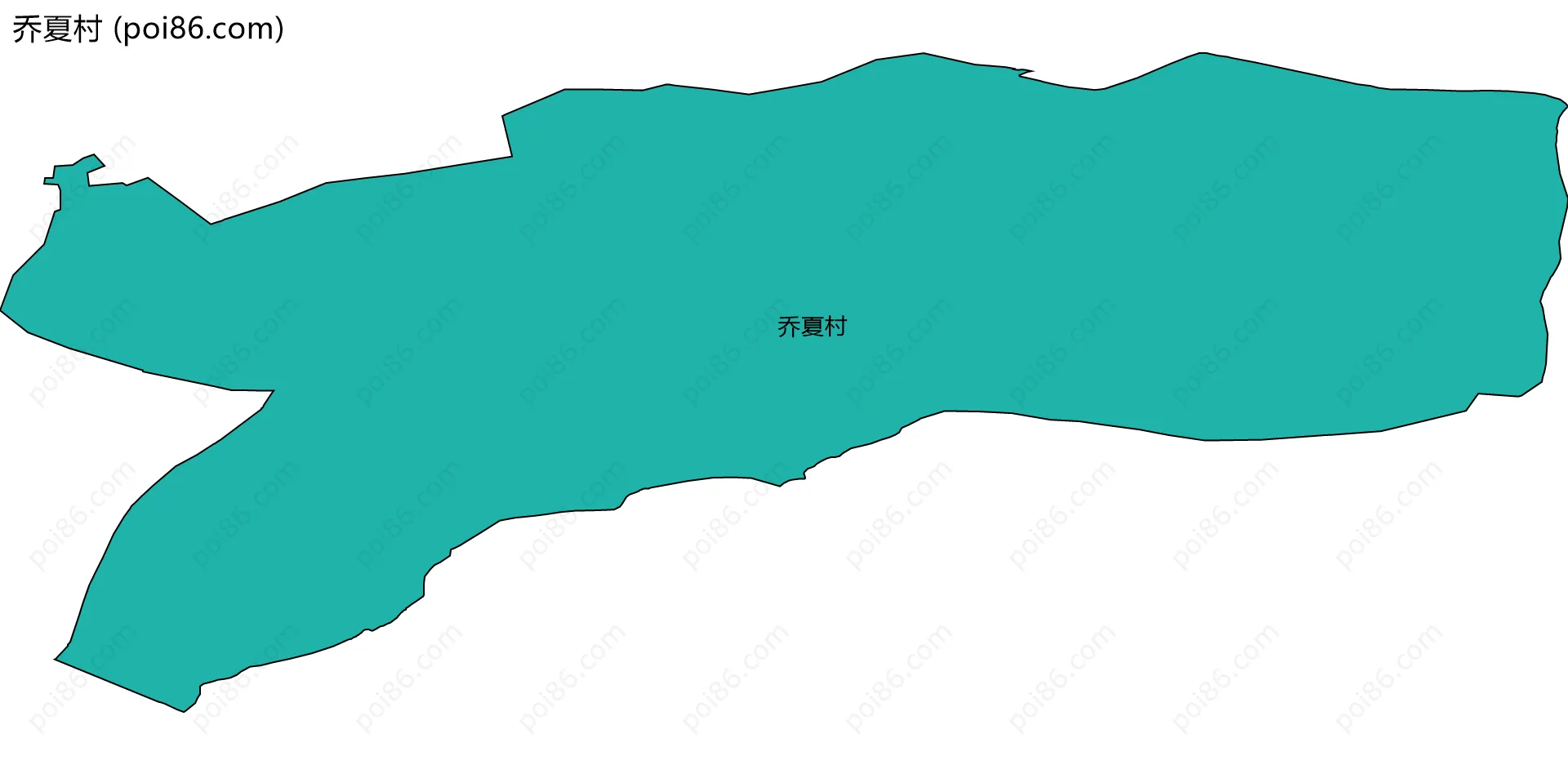 乔夏村边界地图