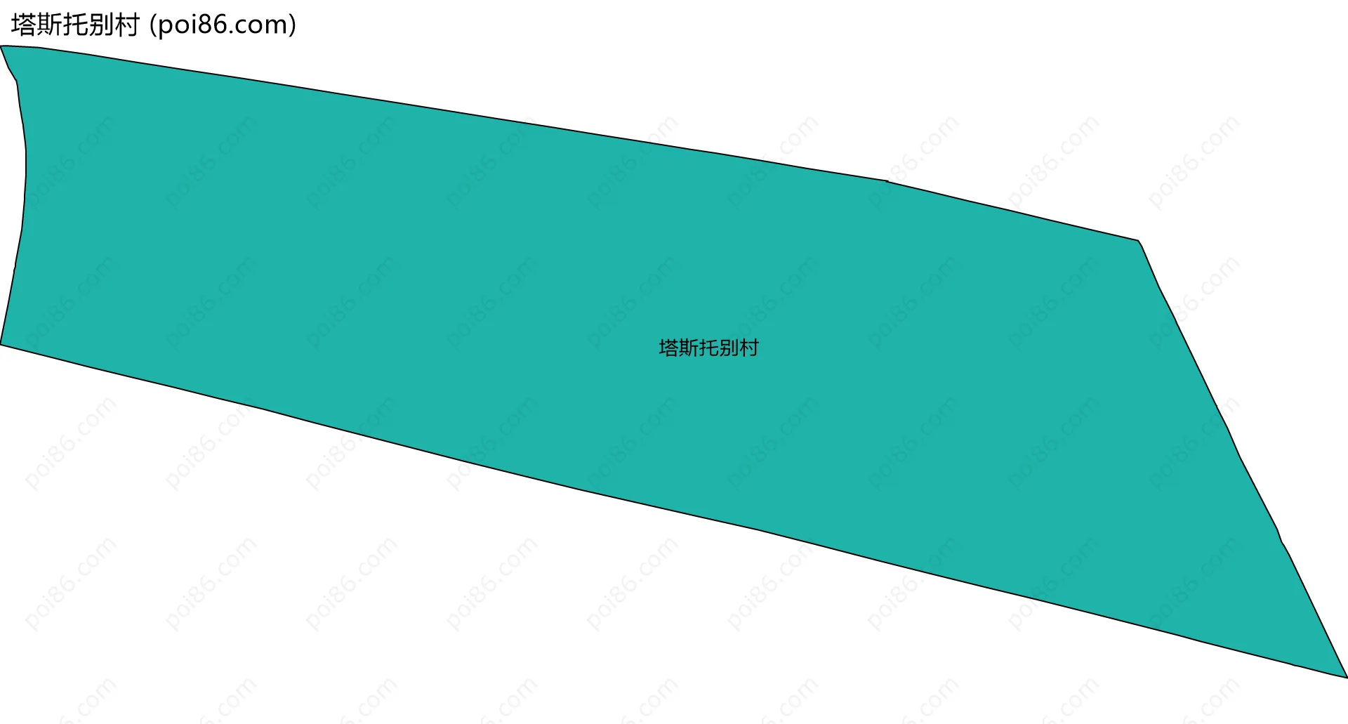 塔斯托别村边界地图