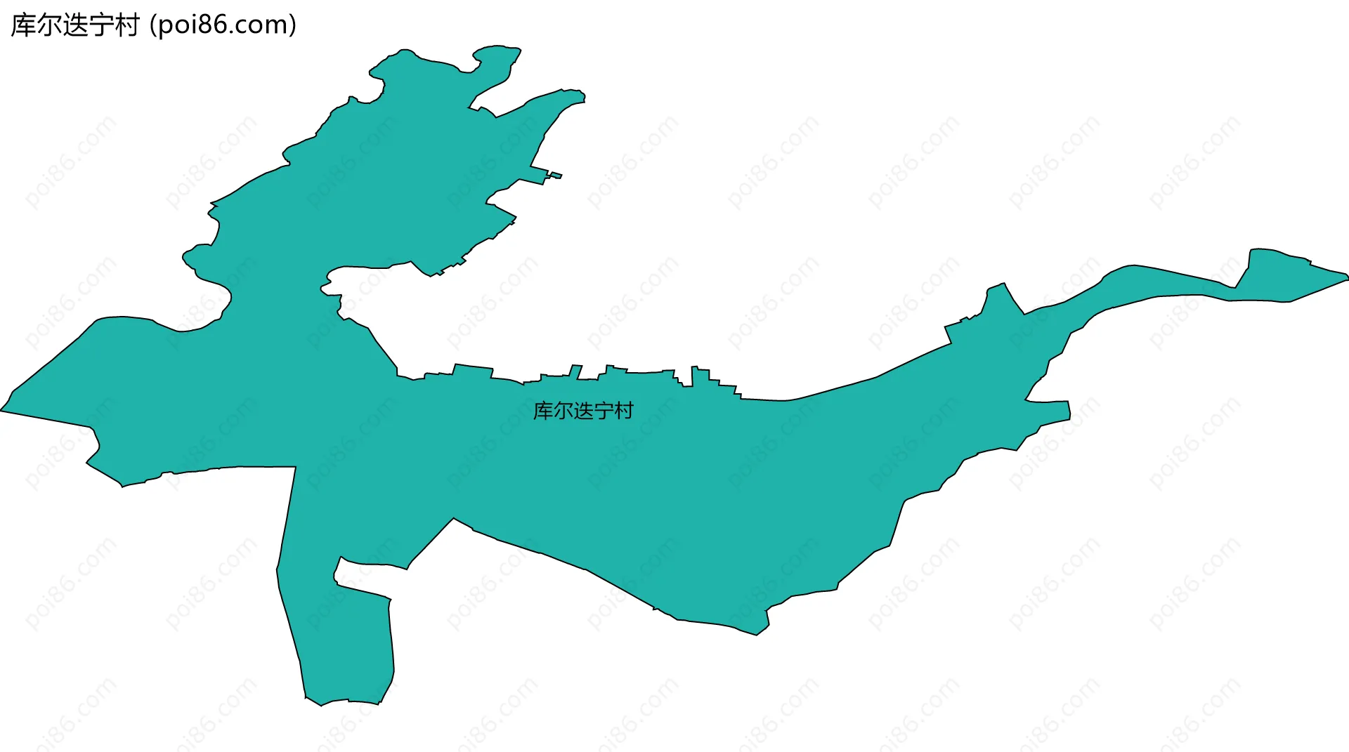库尔迭宁村边界地图