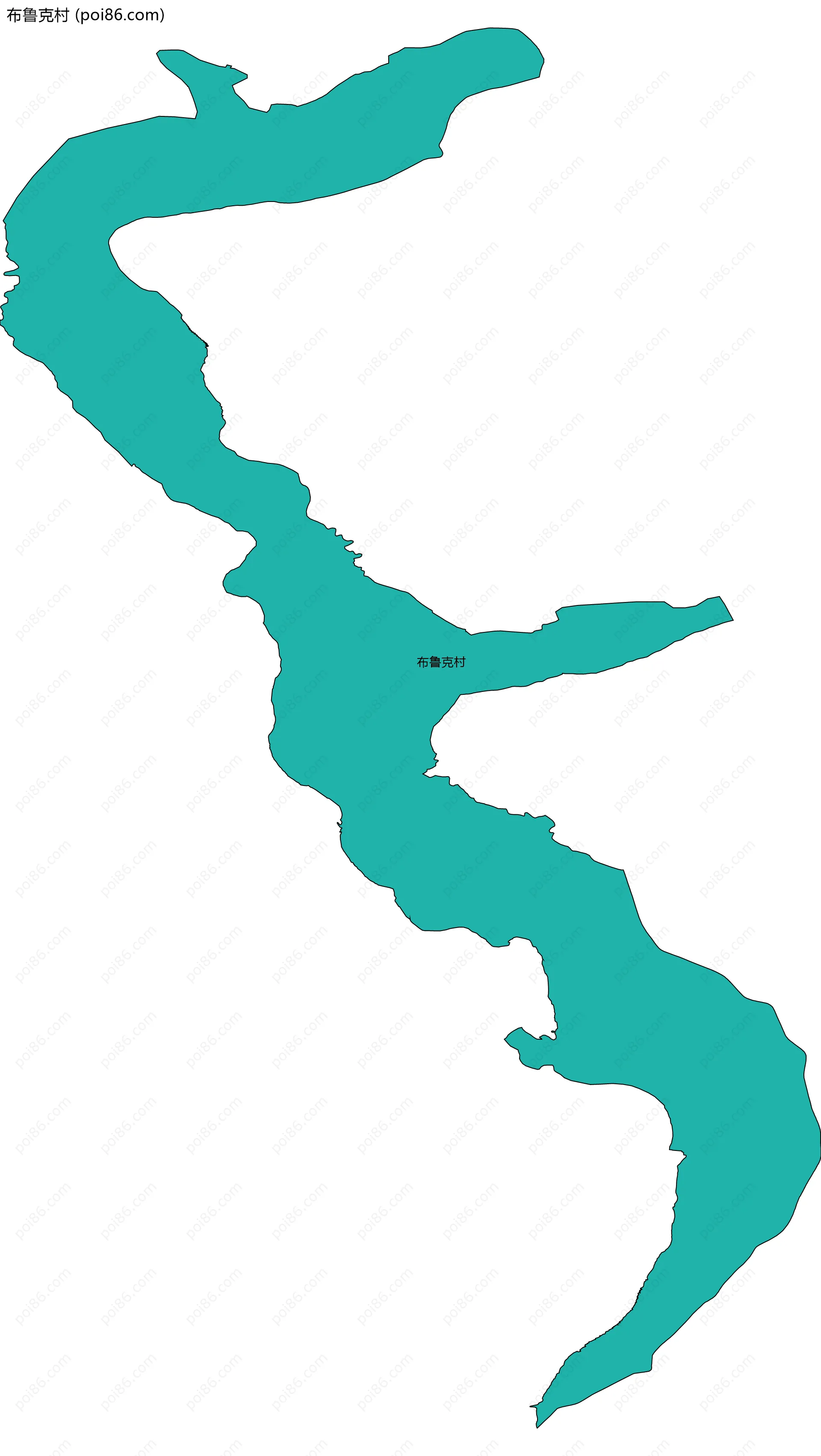 布鲁克村边界地图