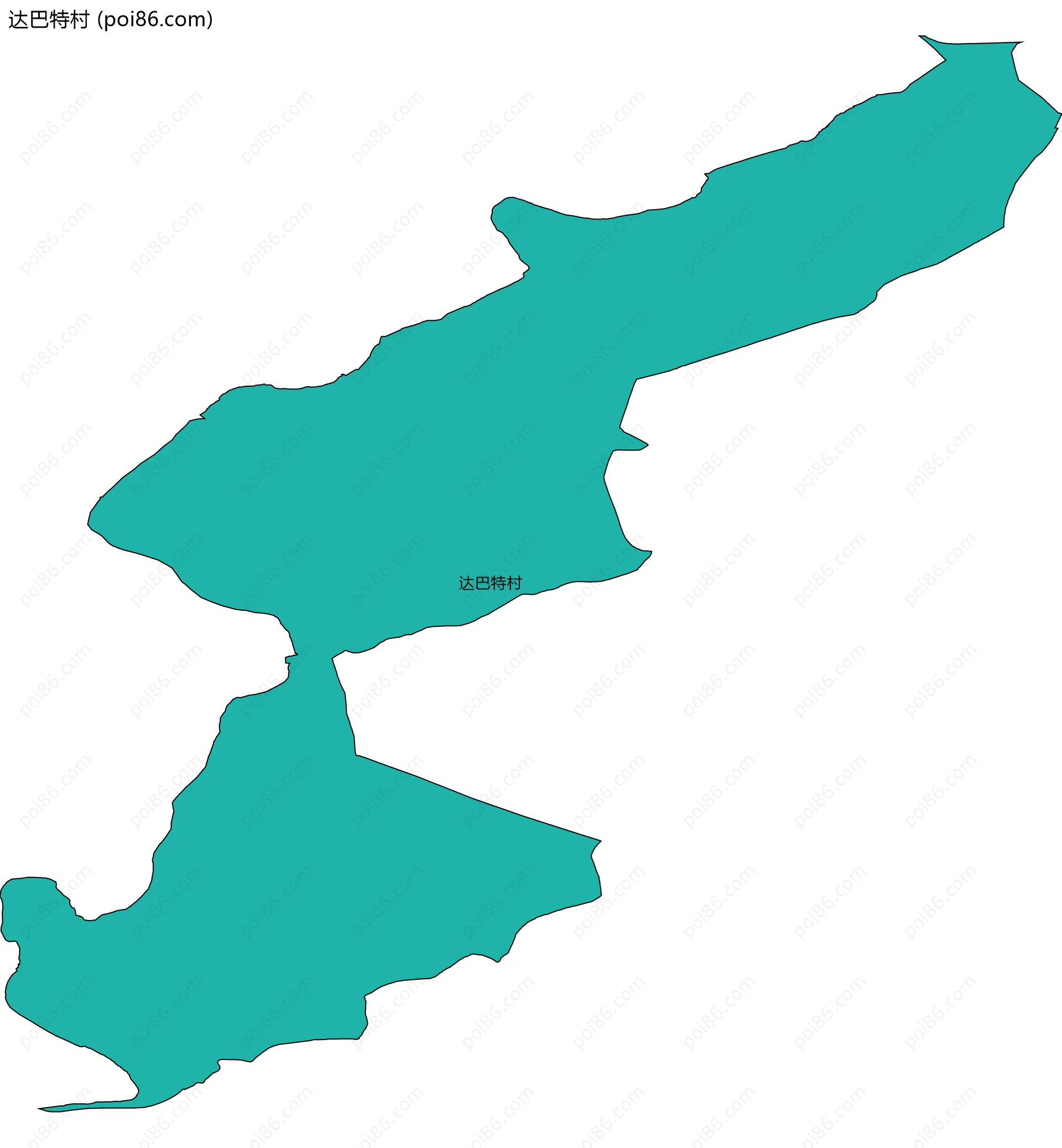 达巴特村边界地图