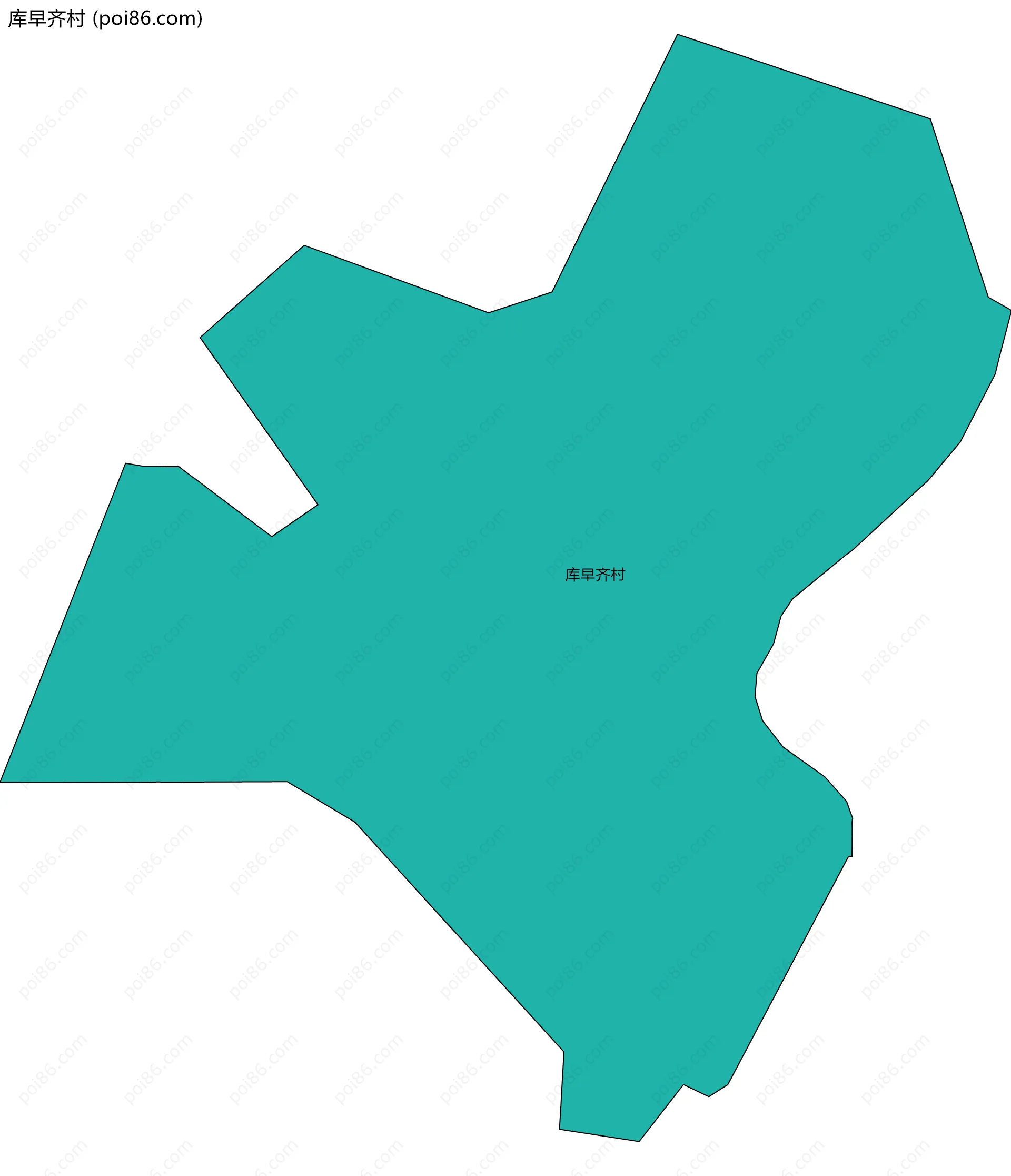 库早齐村边界地图