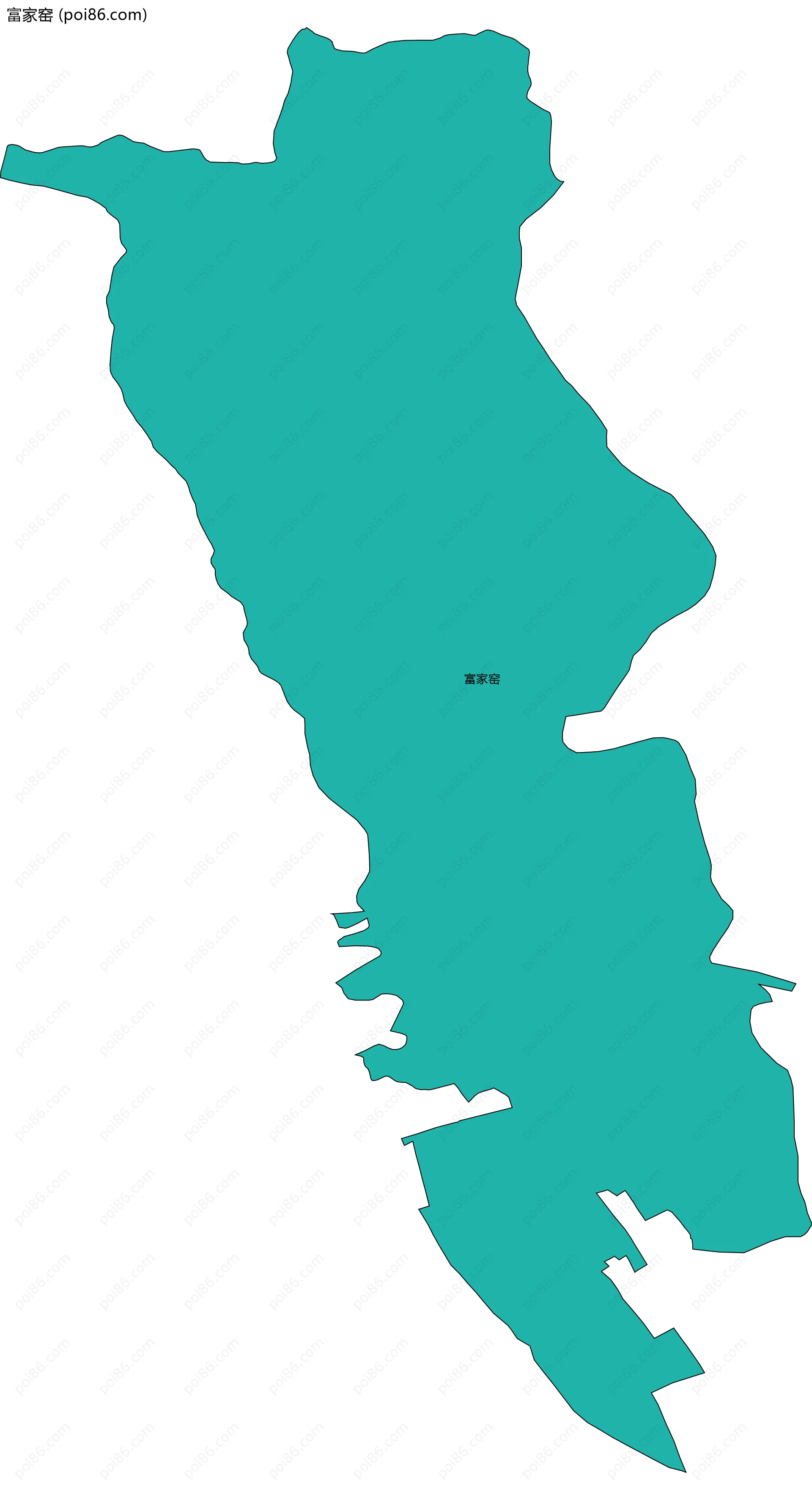 富家窑边界地图