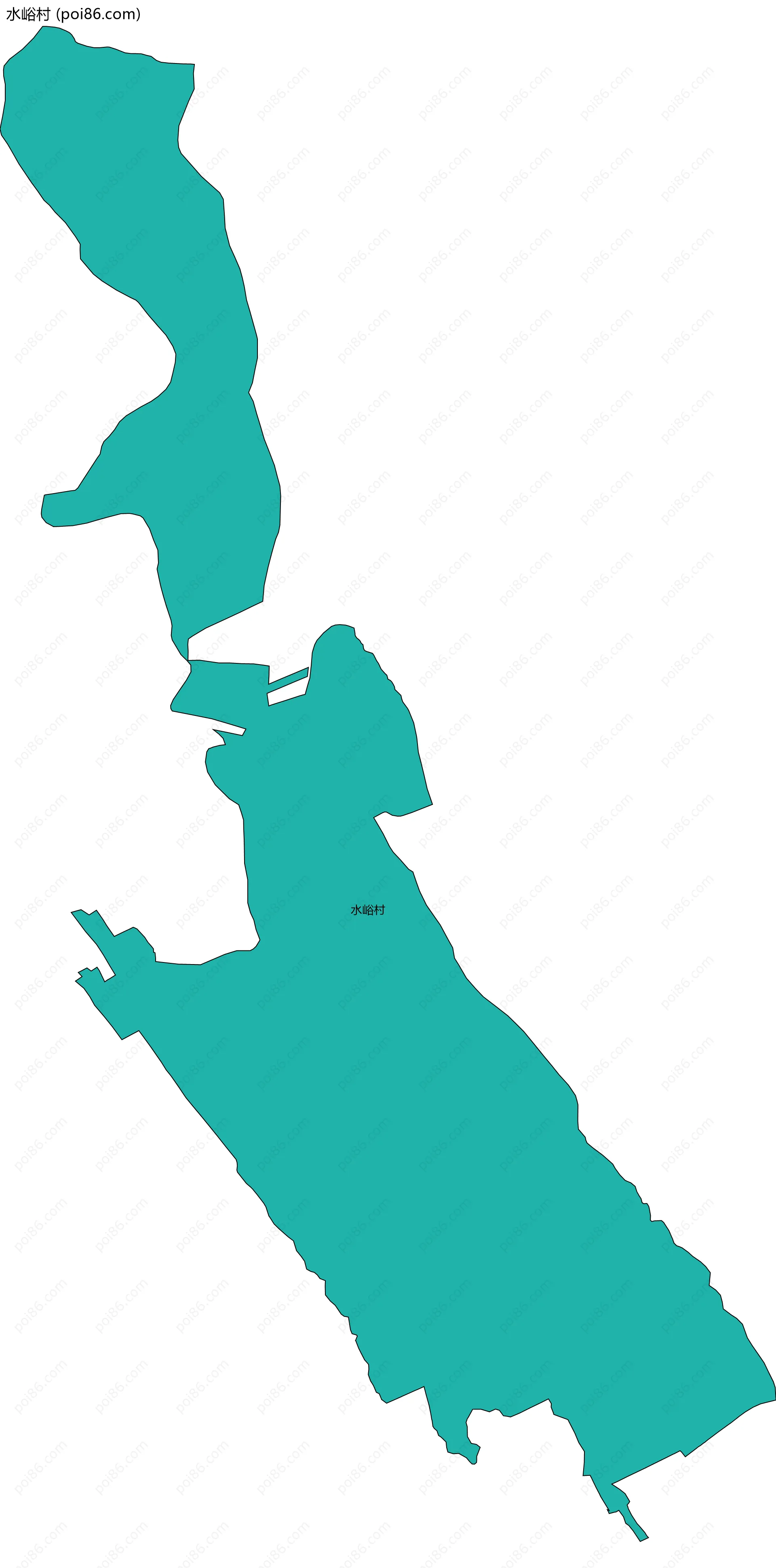 水峪村边界地图