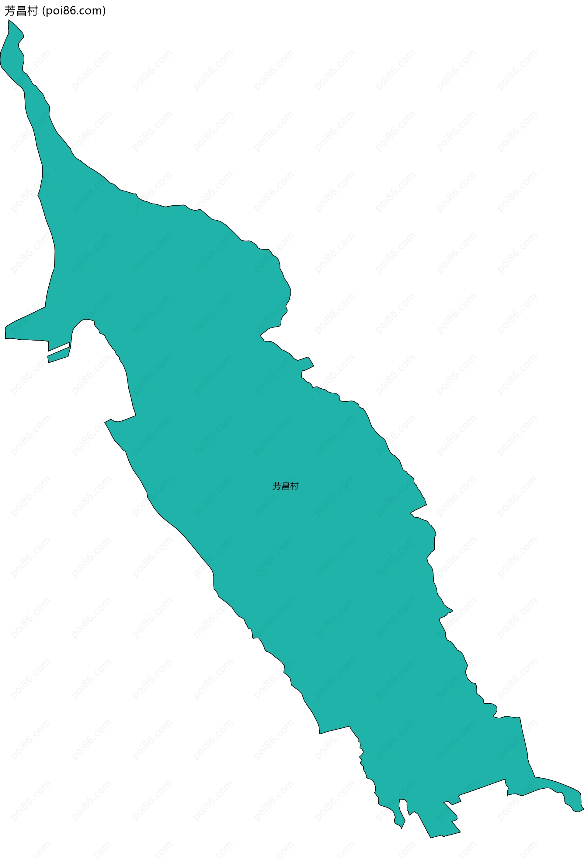 芳昌村边界地图